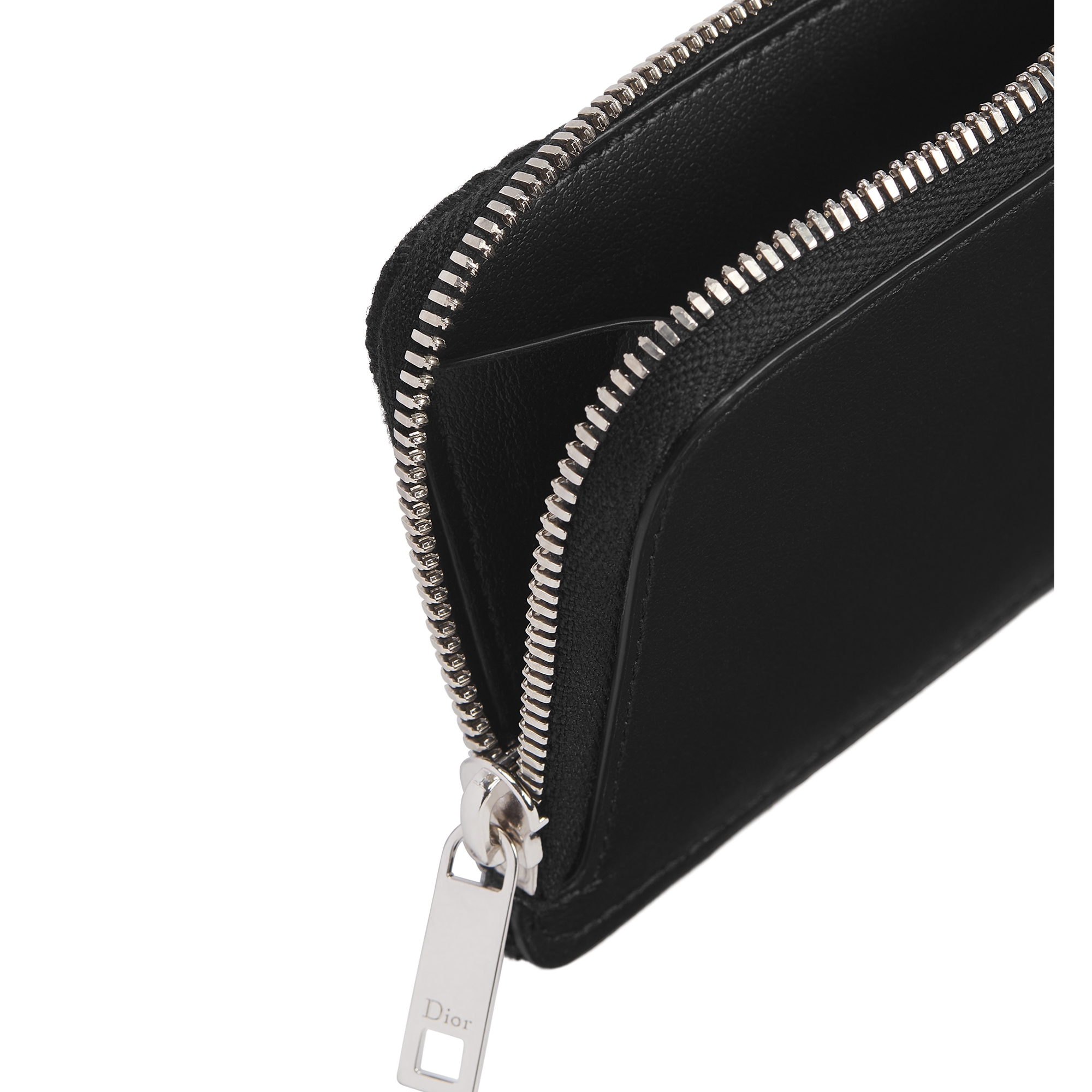 Zipped Card Holder Black Dior Oblique Jacquard E06