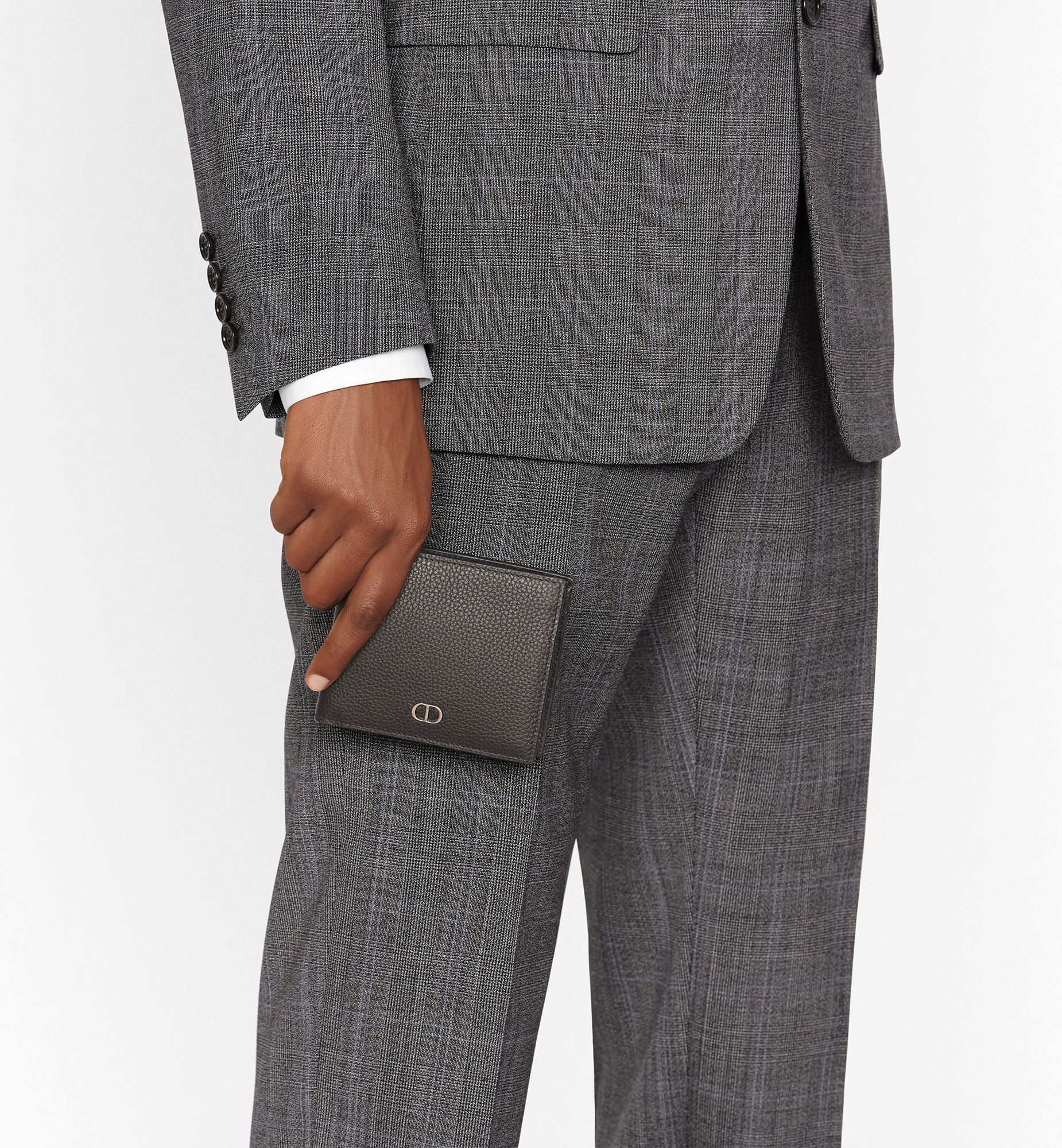 ⭐️ 新型 極美品 ディオール オブリーク 二つ折り財布 グレー ジャガード ⭐️ 新型 極美品 ディオール オブリーク 二つ折り財布 グレー