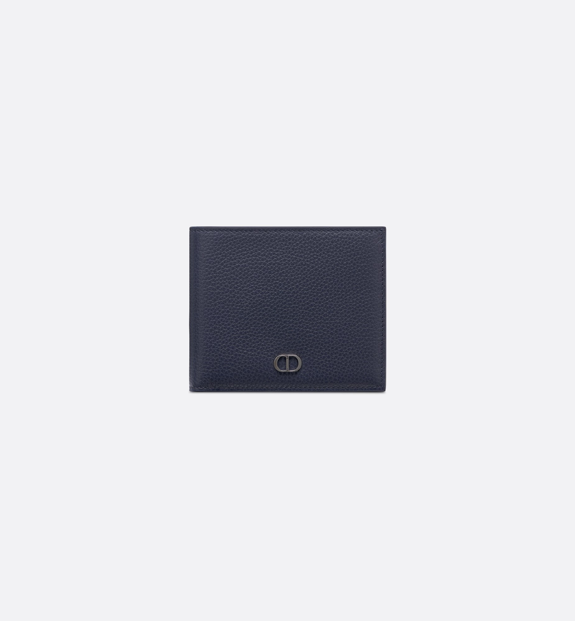 CD Icon Bifold Wallet Black Grained Calfskin | DIOR CD Icon Bifold Wallet Black Grained Calfskin | DIOR