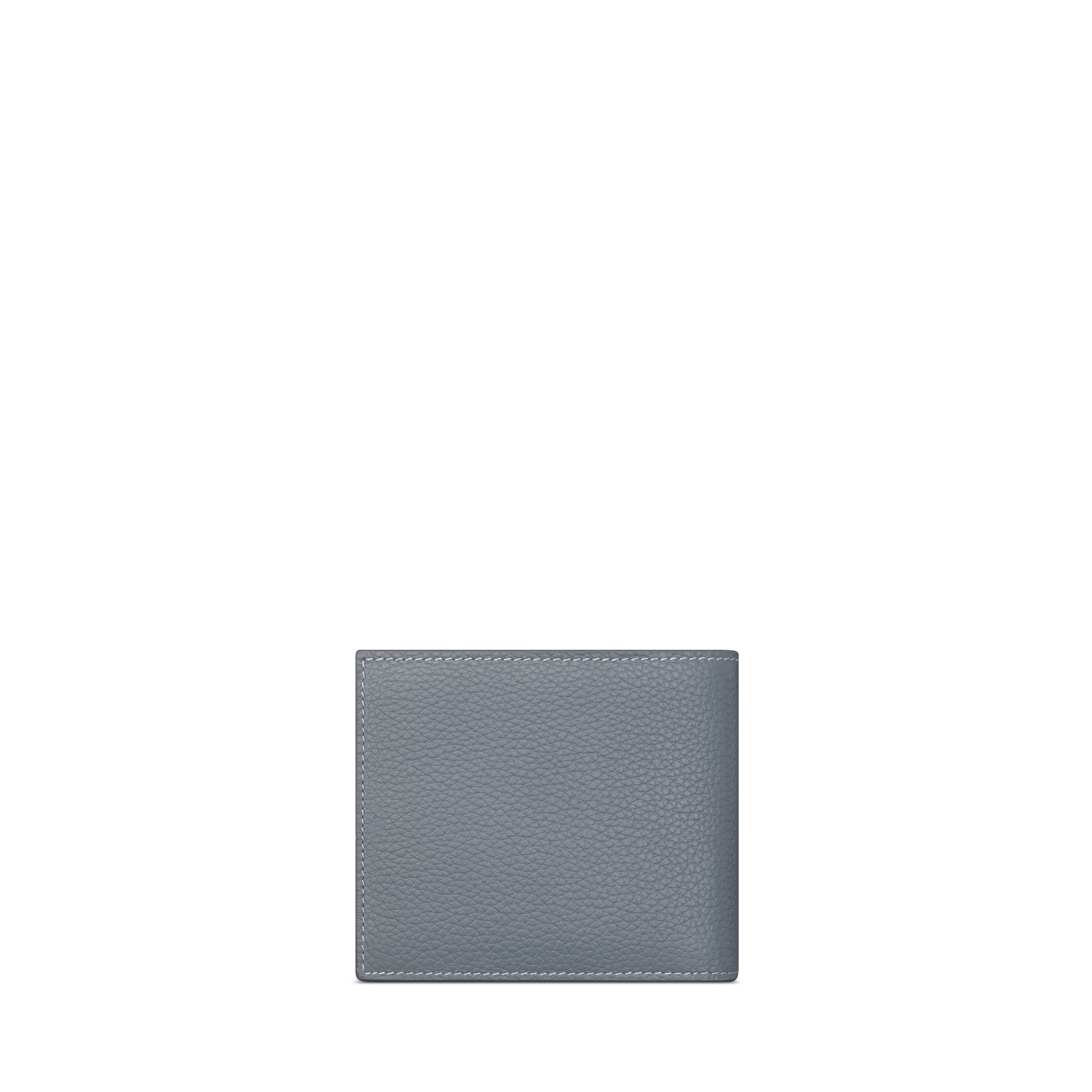 CD Icon Bifold Wallet Deep Gray Grained Calfskin E08