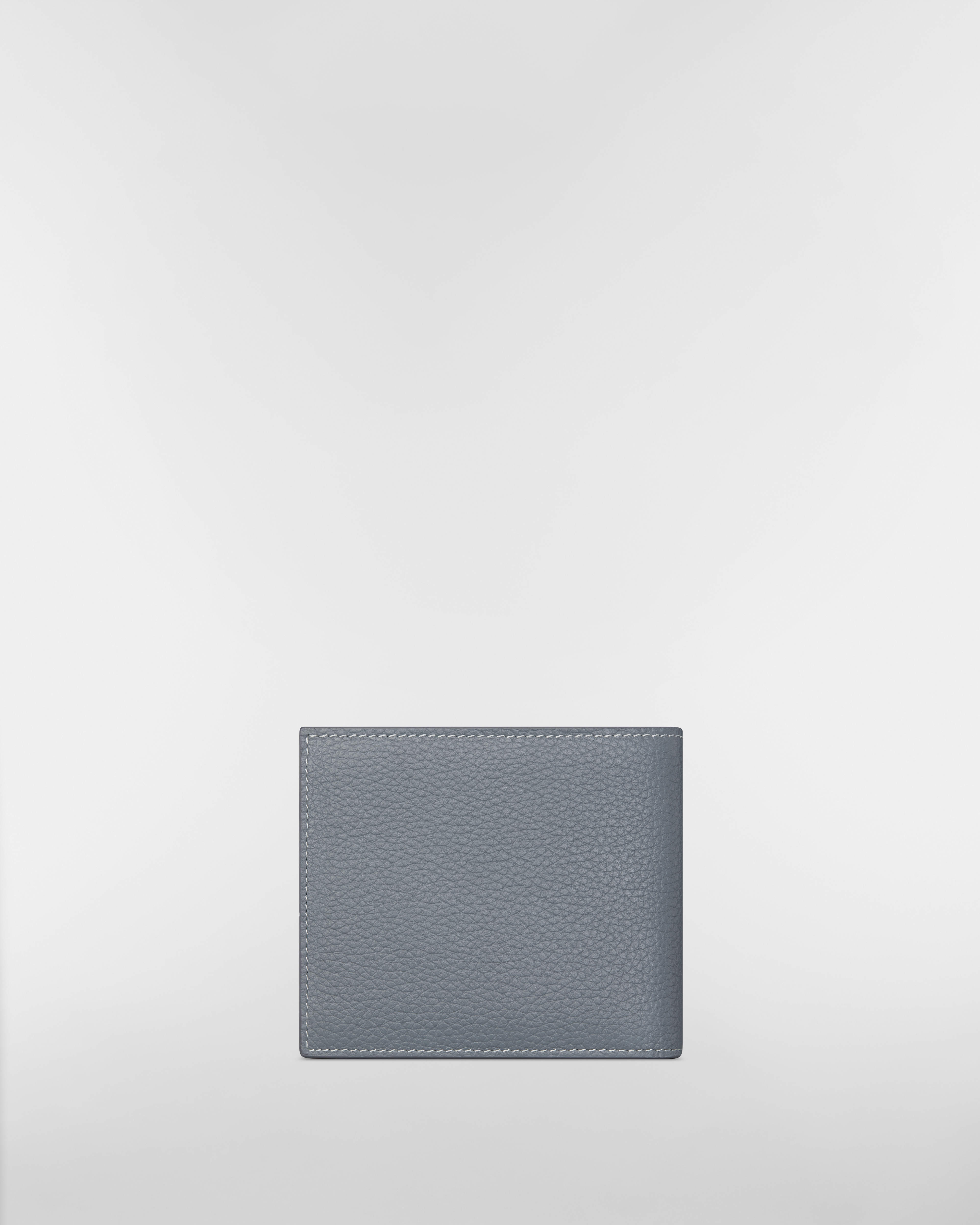 Portafoglio bifold CD Icon Pelle di vitello granulata grigio scuro E08