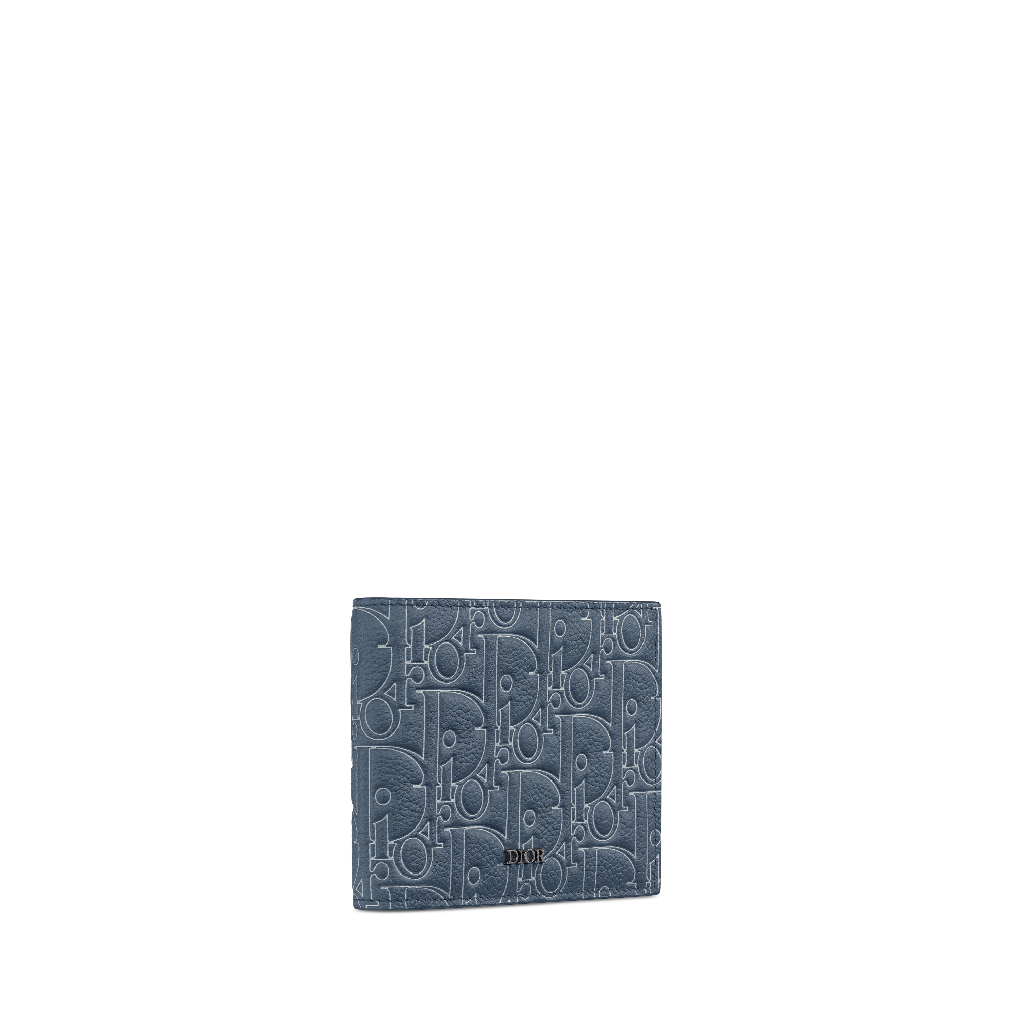 對折錢包 海軍藍 Dior Gravity Outline 皮革 E03