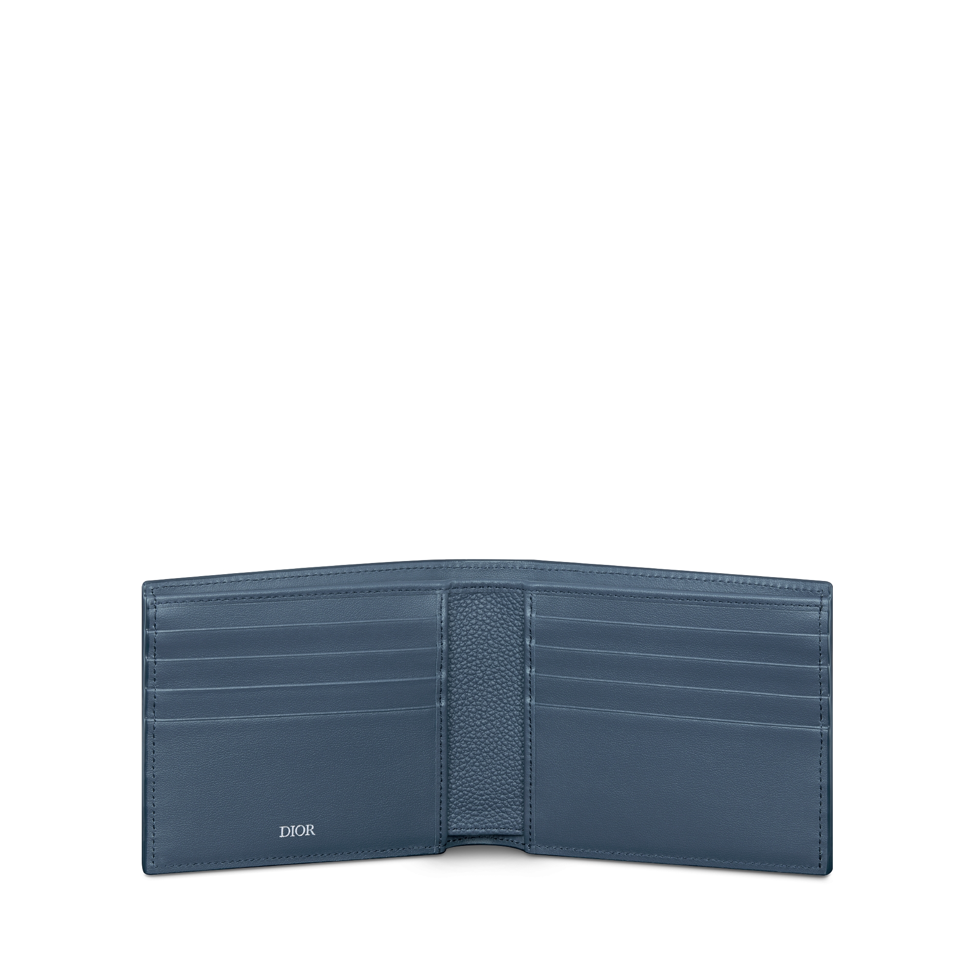 對折錢包 海軍藍 Dior Gravity Outline 皮革 E07
