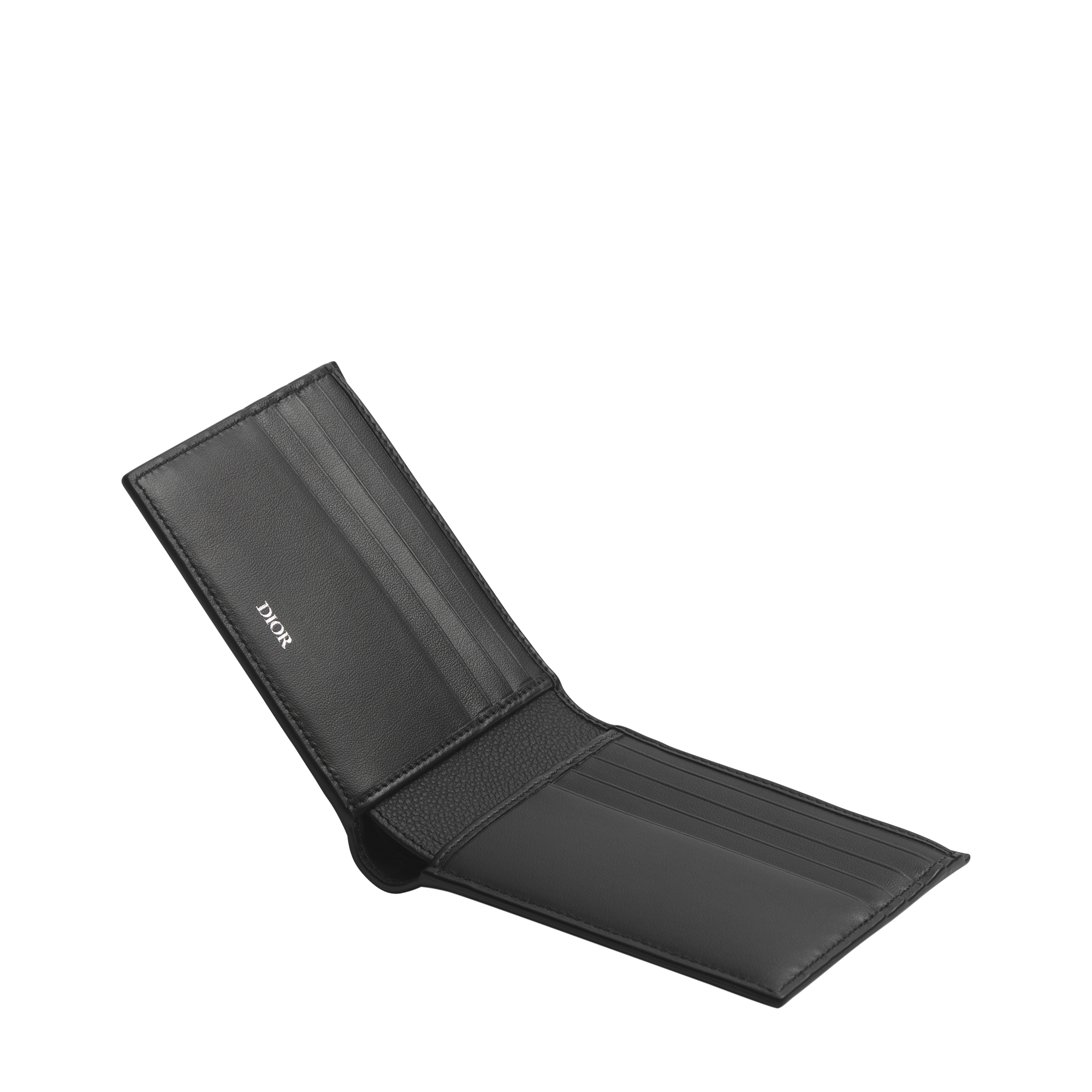 Bifold Wallet Black Dior Gravity Leather E06