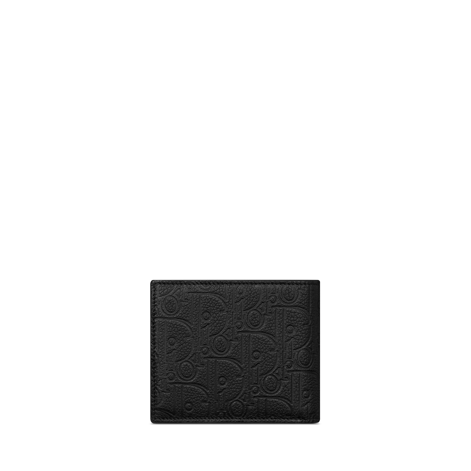 Bifold-portemonnee Zwart Dior Gravity-leer E08
