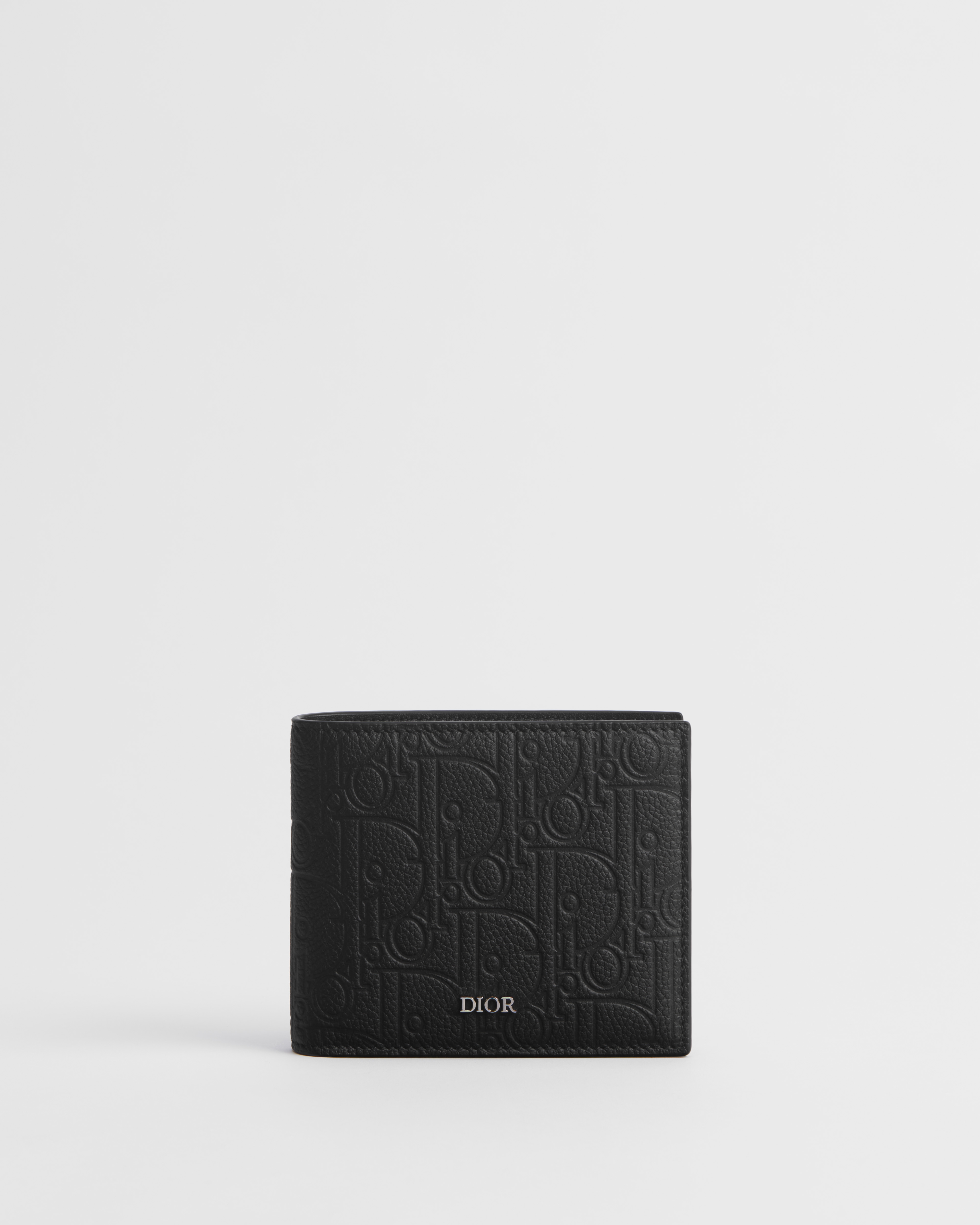 Bifold Wallet Black Dior Gravity Leather E01