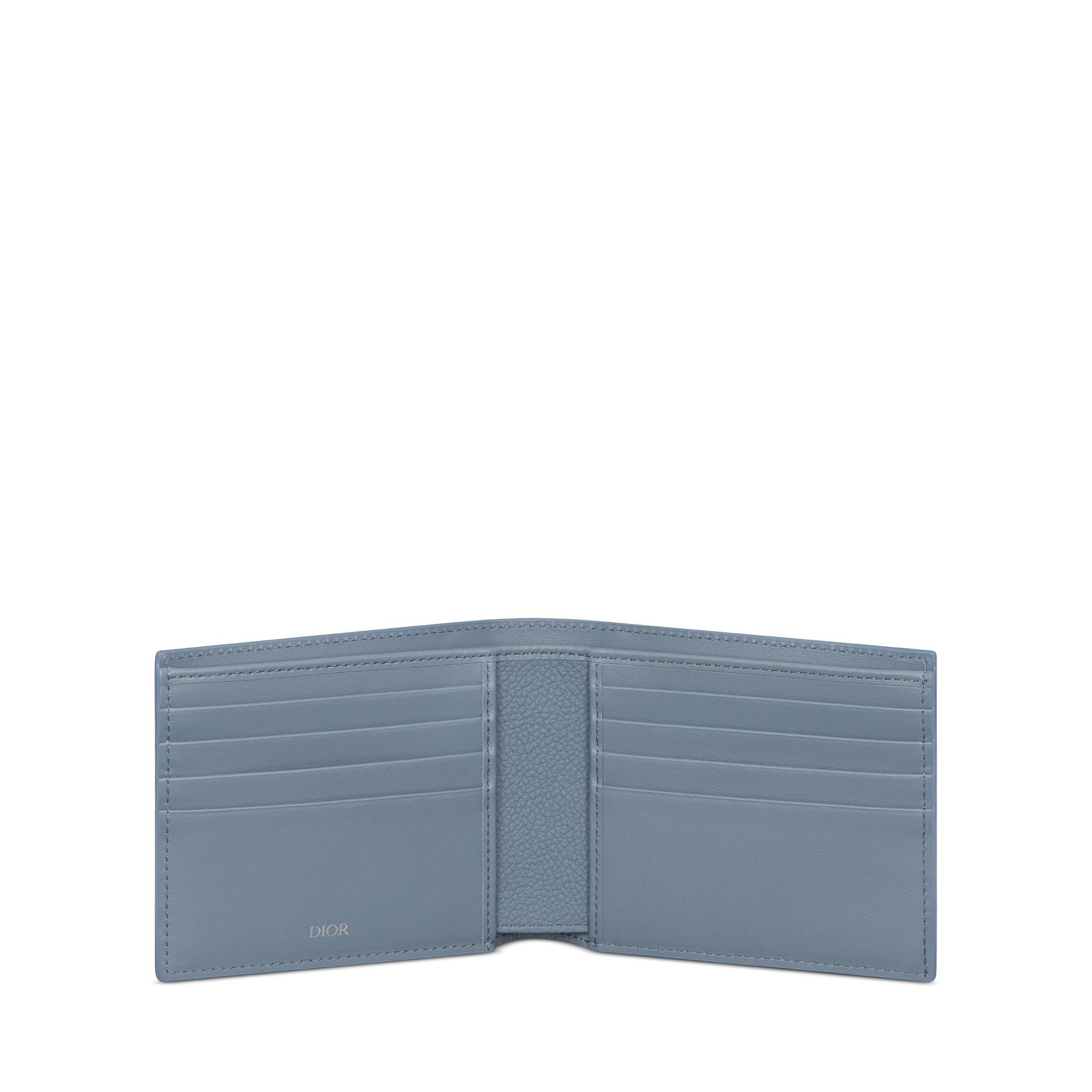 Bifold Wallet Blue Dior Gravity Leather E07