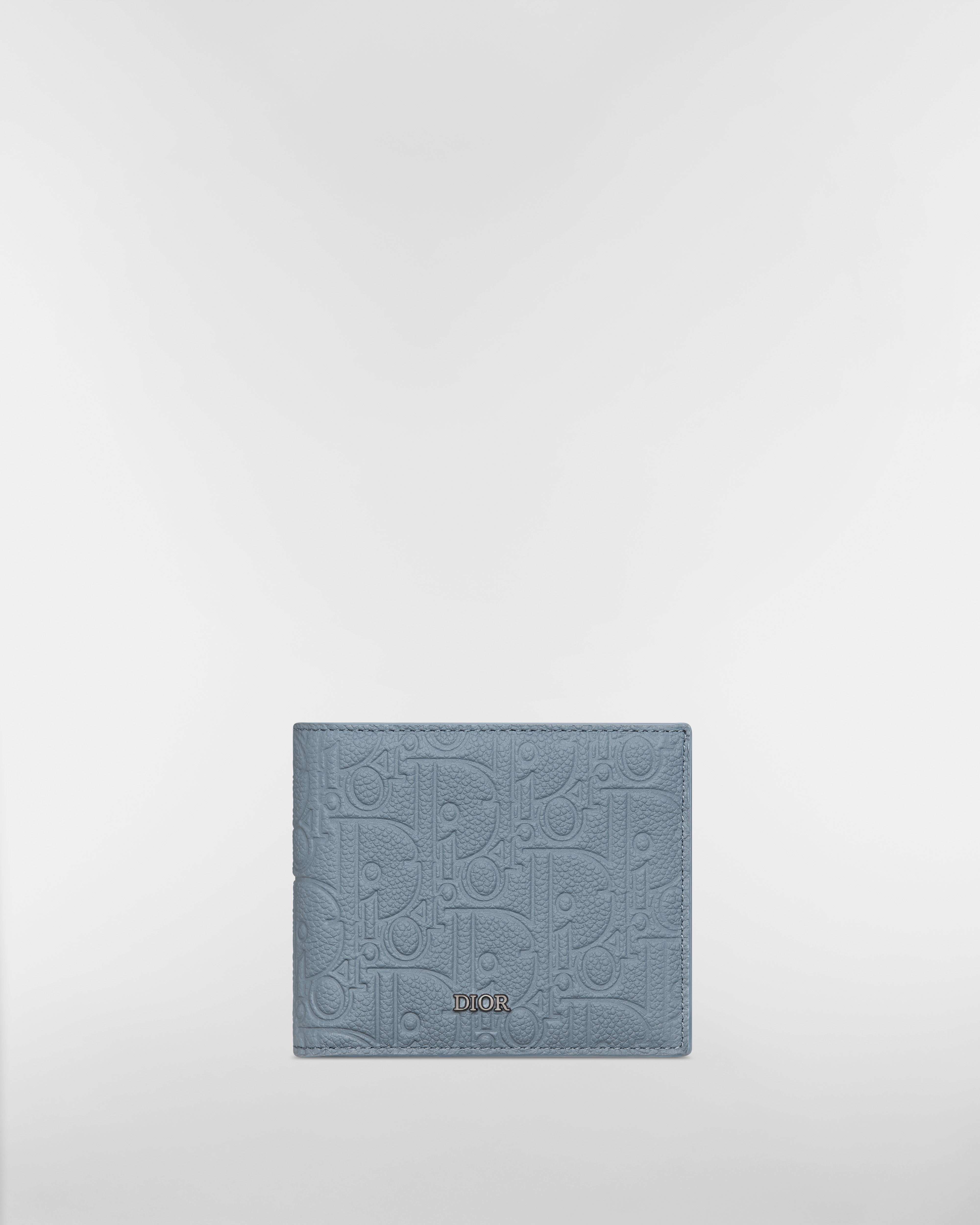 Portefeuille à deux volets Cuir Dior Gravity bleu E01