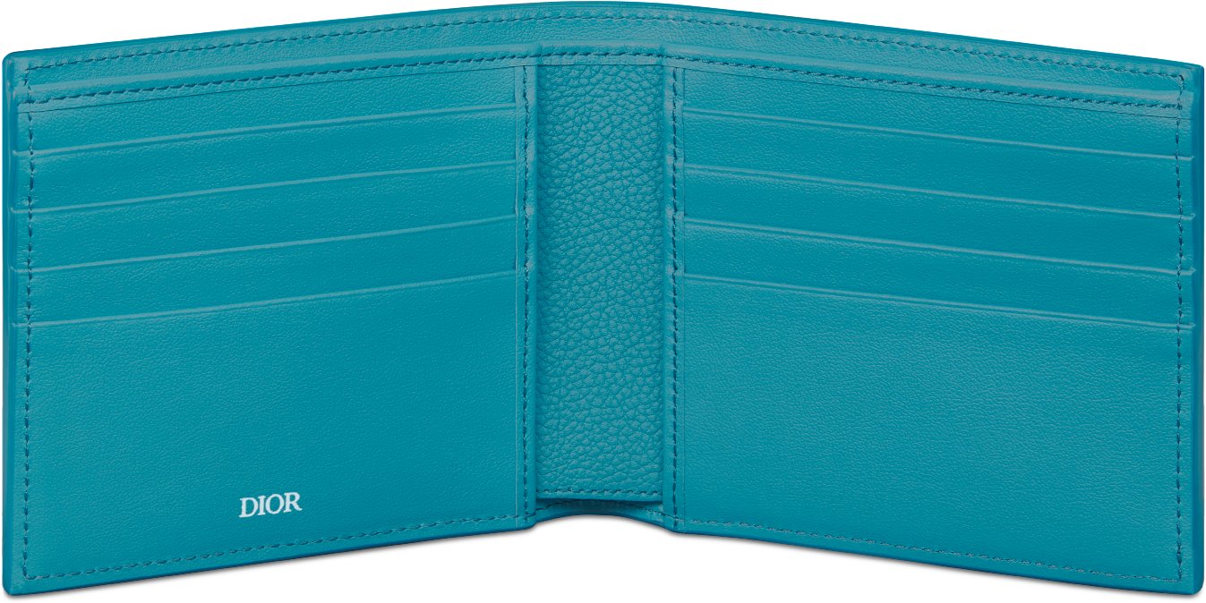 Bifold Wallet Blue Dior Gravity Leather | DIOR