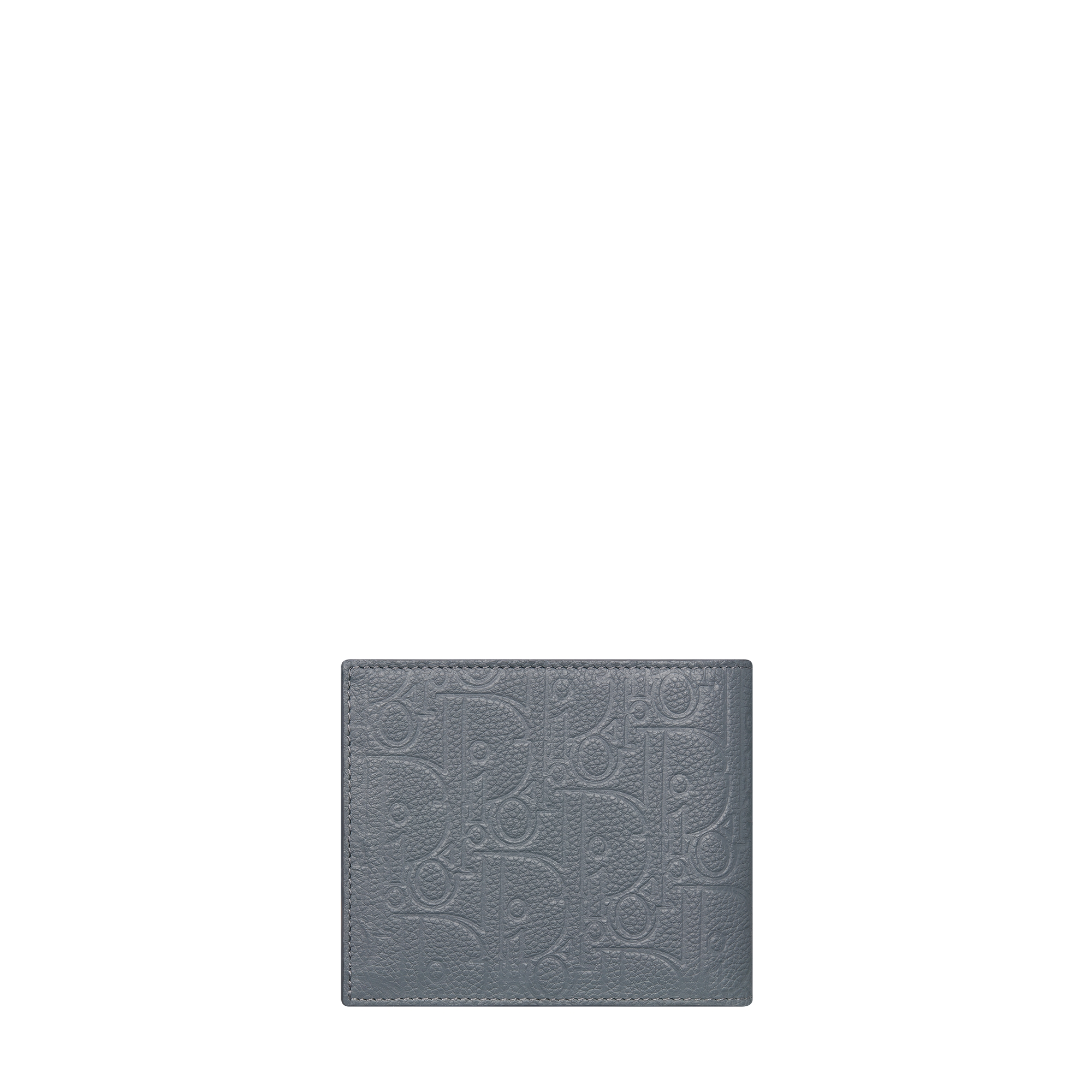 Bifold Wallet Deep Gray Dior Gravity Leather E08