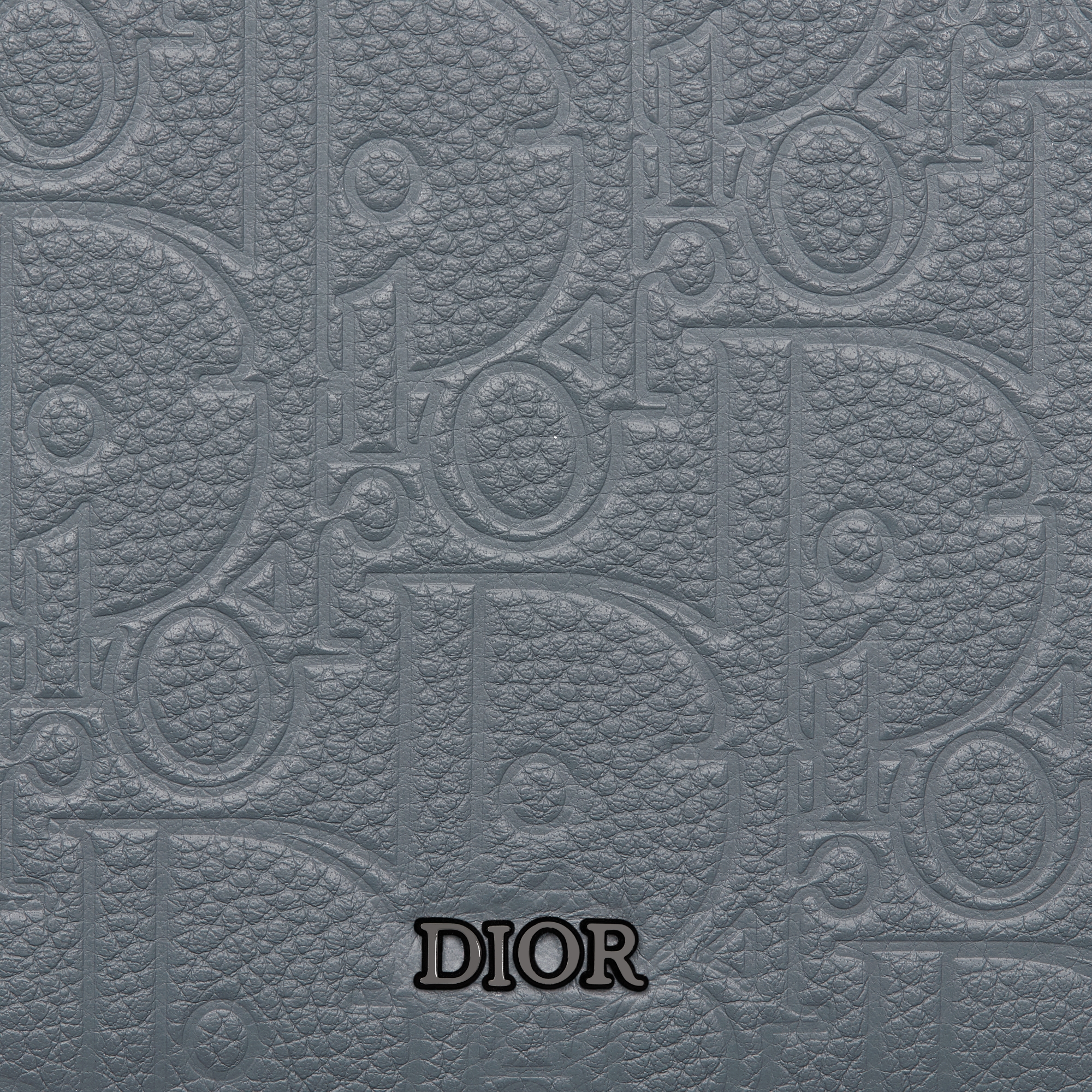 Bifold-Portemonnaie Dior Gravity Leder in sattem Grau E09