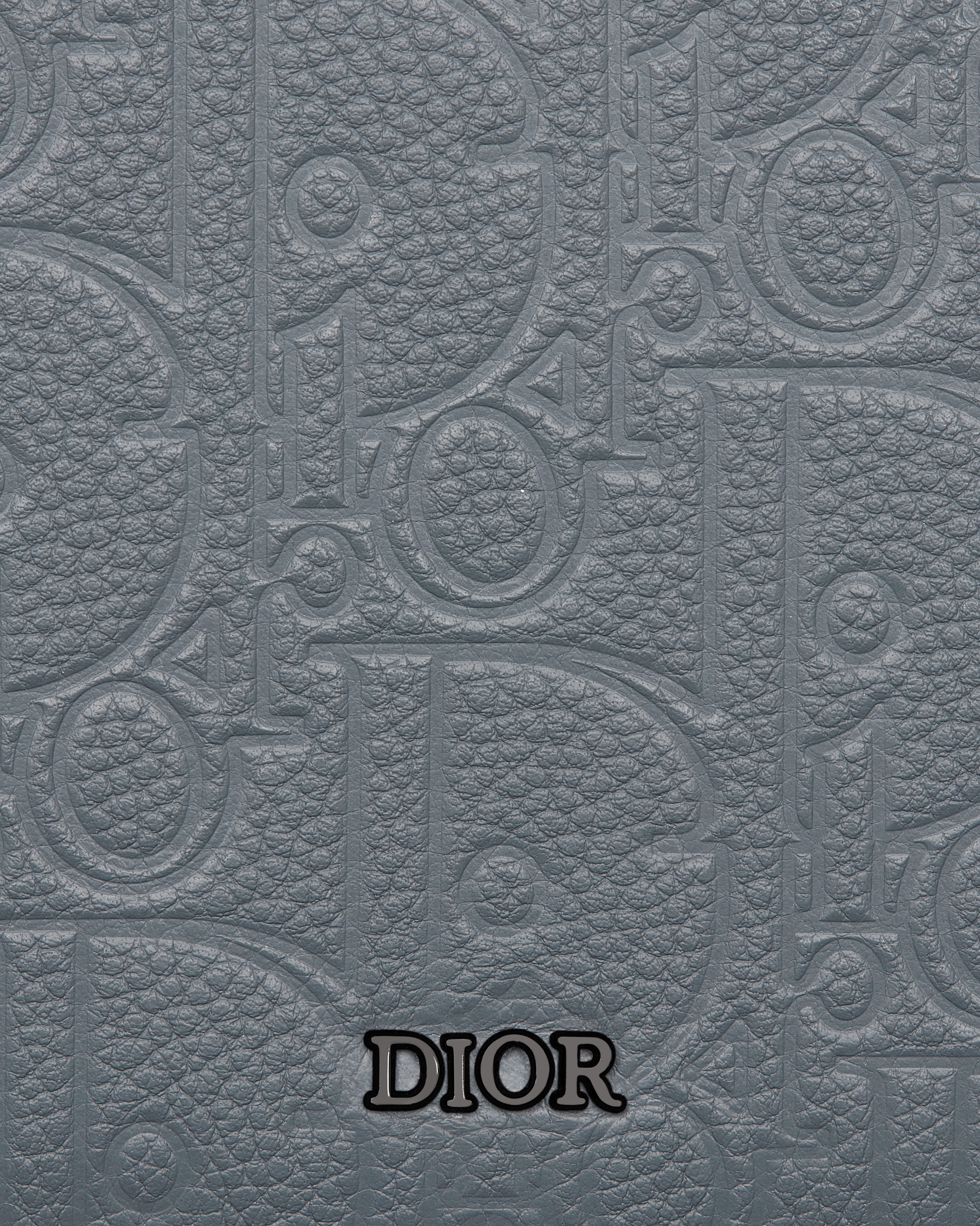 Bifold Wallet Deep Gray Dior Gravity Leather E09