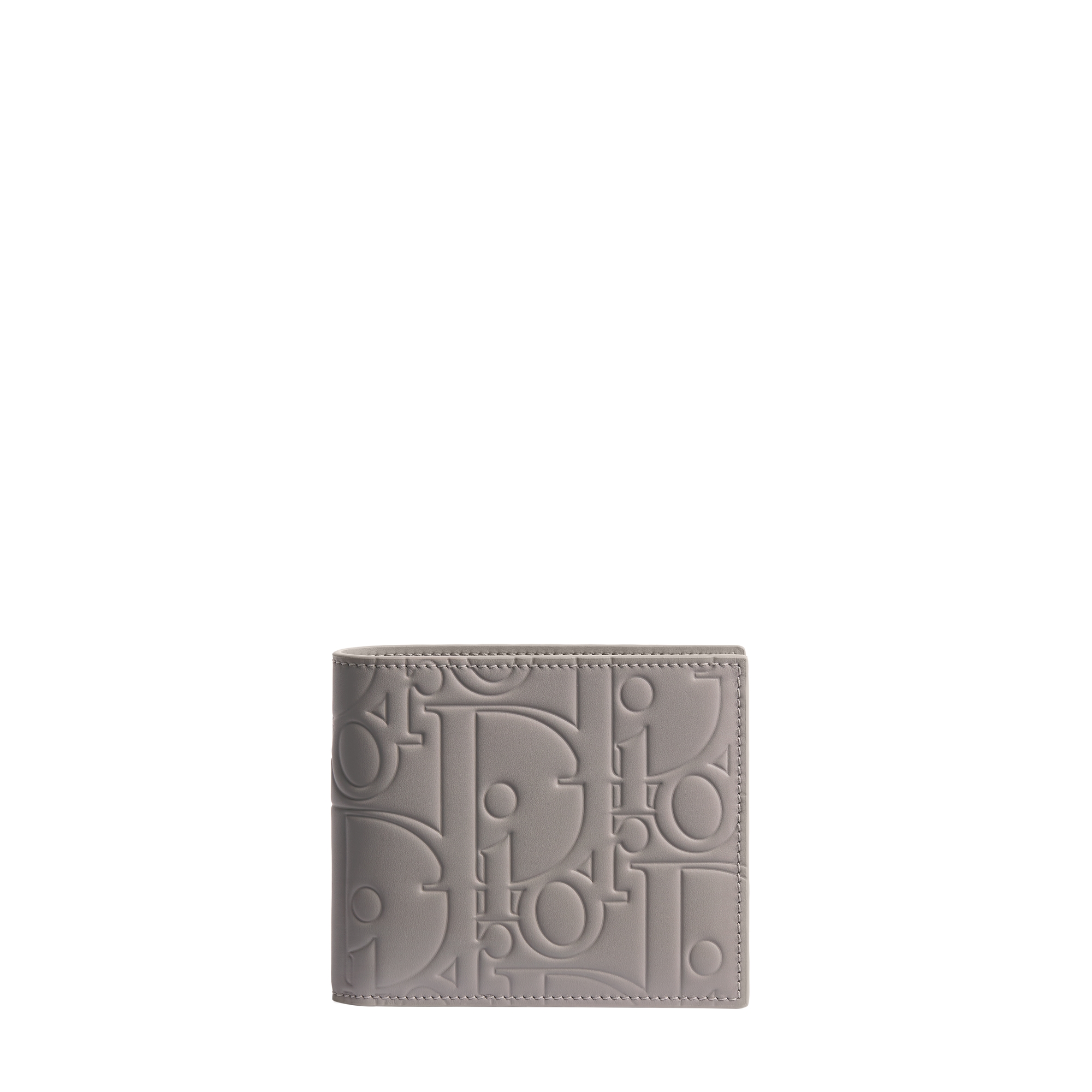 Bifold Wallet Gris Trianon Dior Gravity Smooth Leather E01