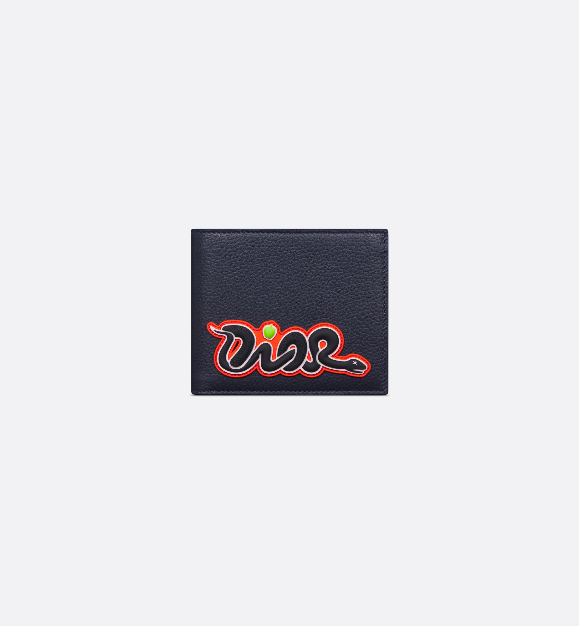 DIOR | DIOR AND KAWS 2つ折りウォレット グレインドカーフスキン DIOR | DIOR AND KAWS 2つ折りウォレット グレインドカーフスキン