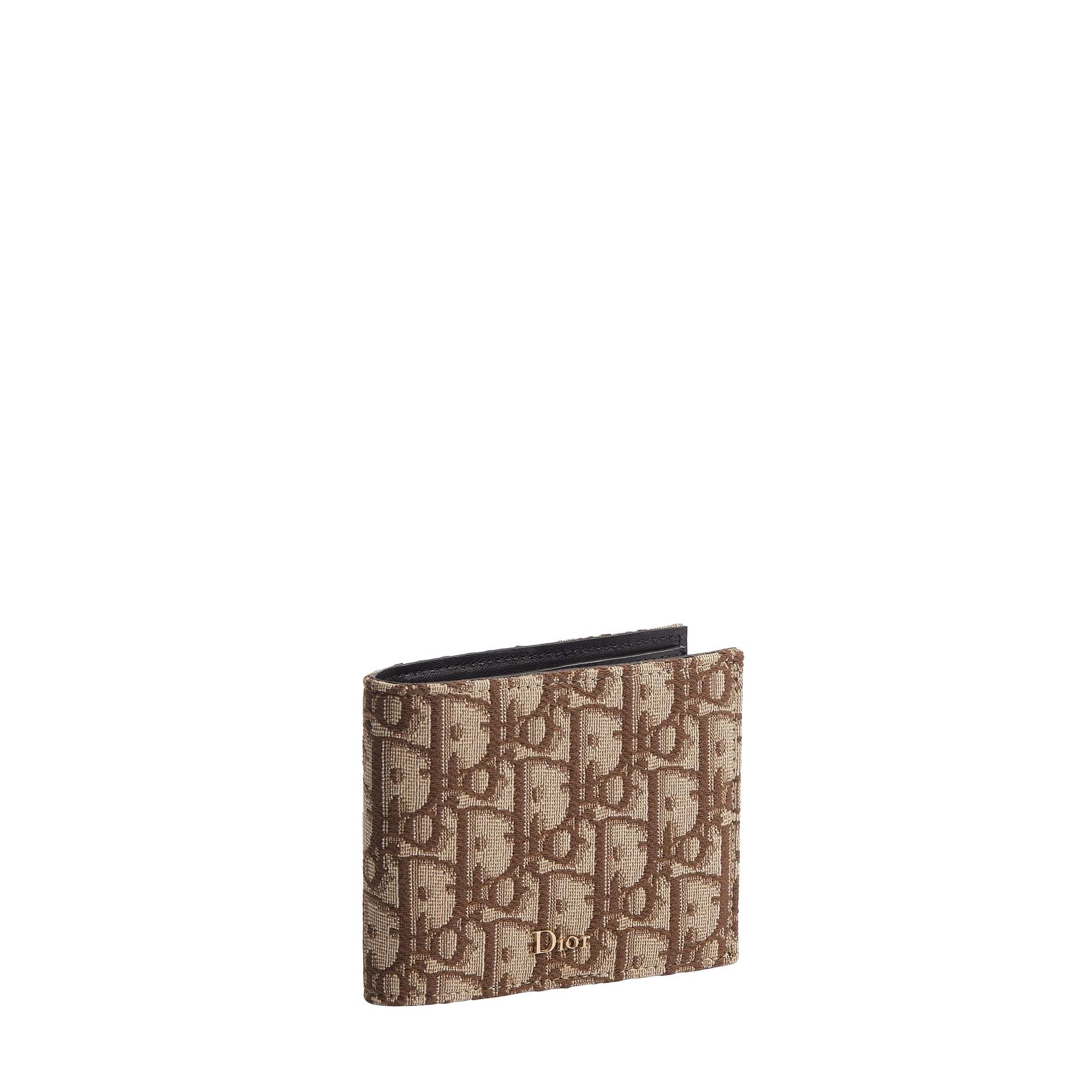 Bifold Wallet Brown Dior Oblique Jacquard E03