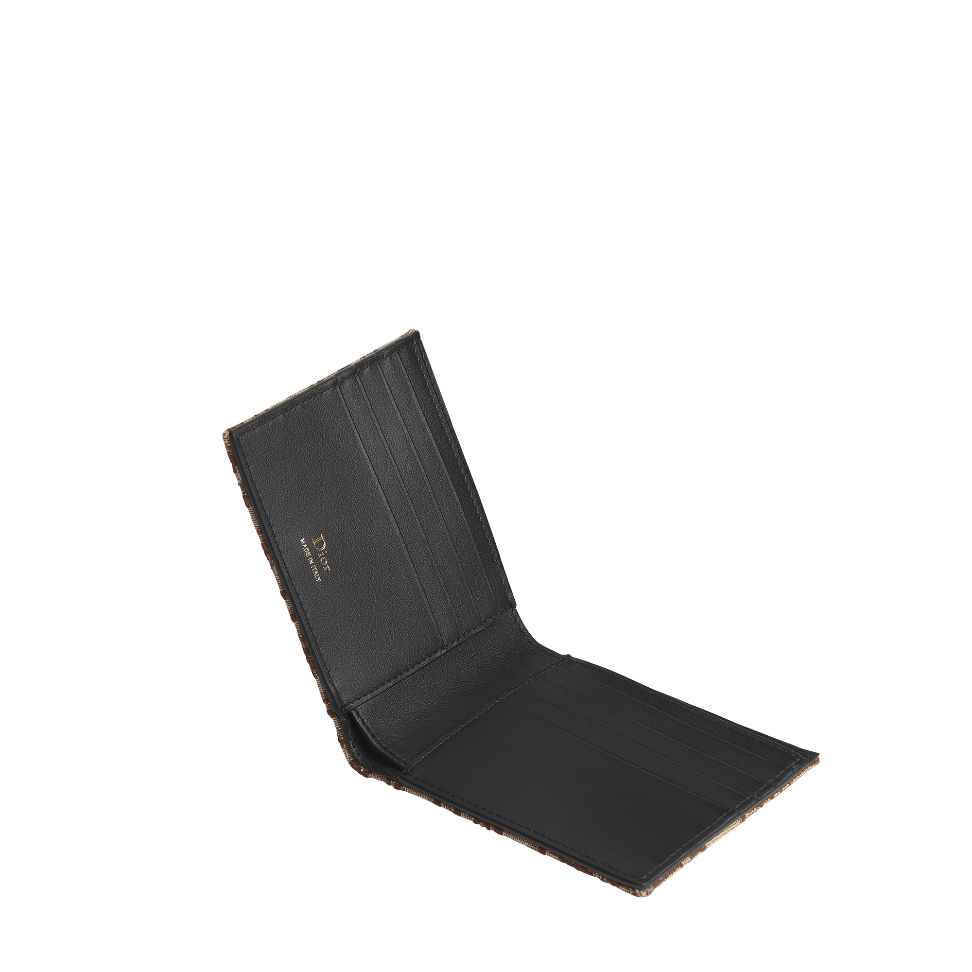 Bifold Wallet Brown Dior Oblique Jacquard E07