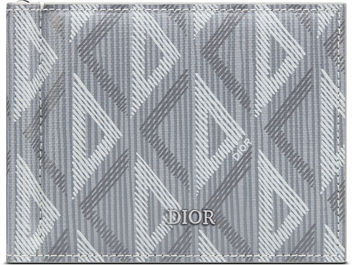 DIOR | マネークリップ付きウォレット CD Diamond コーティング コットンキャンバス