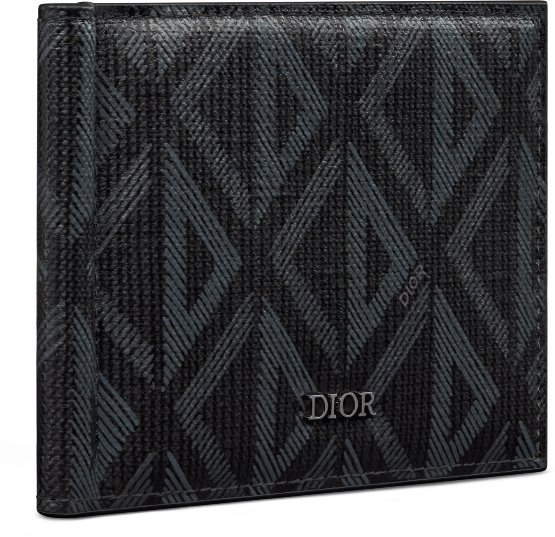 DIOR | マネークリップ付き ウォレット CD Diamond コーティング コットンキャンバス