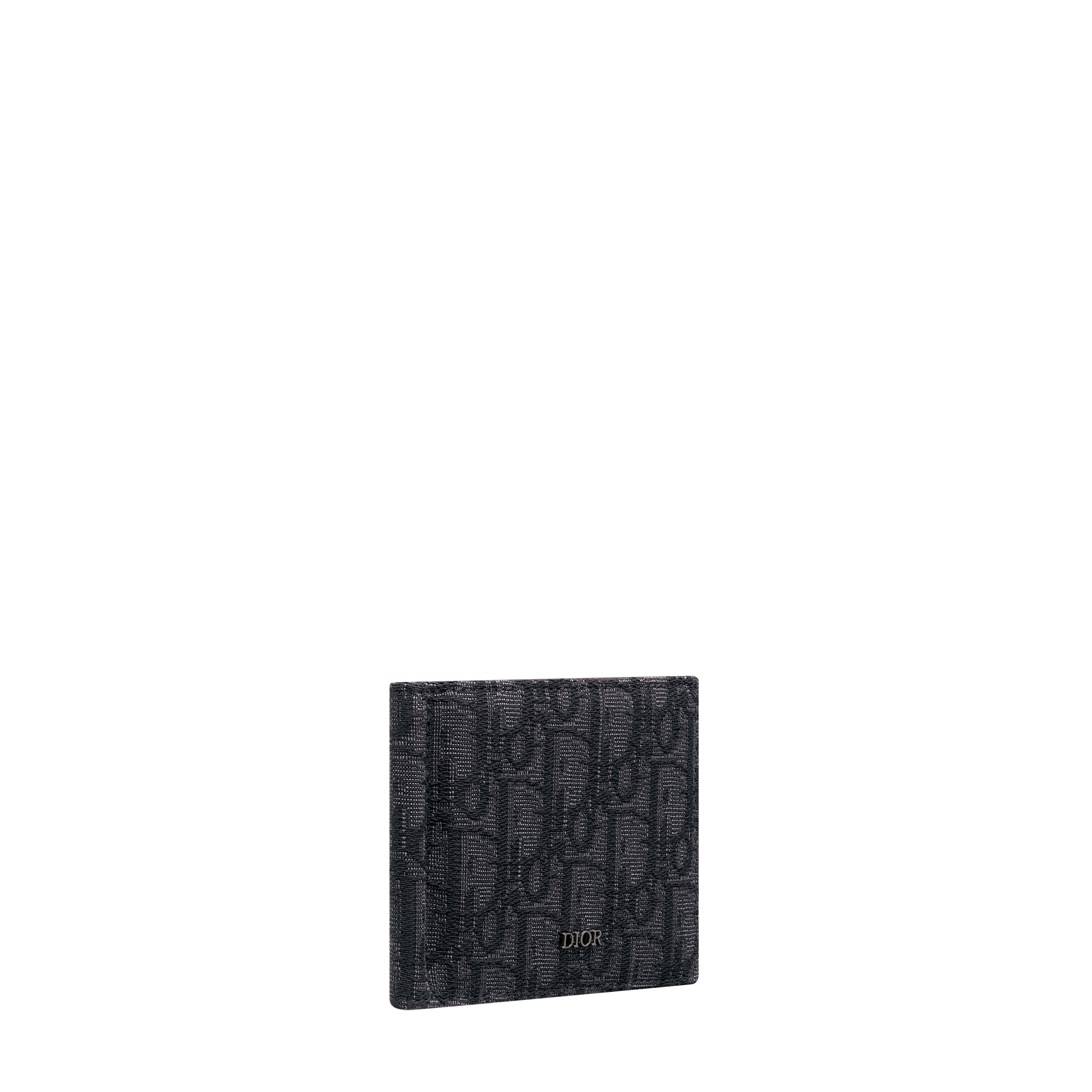 Wallet with Money Clip Black Dior Oblique Jacquard E03