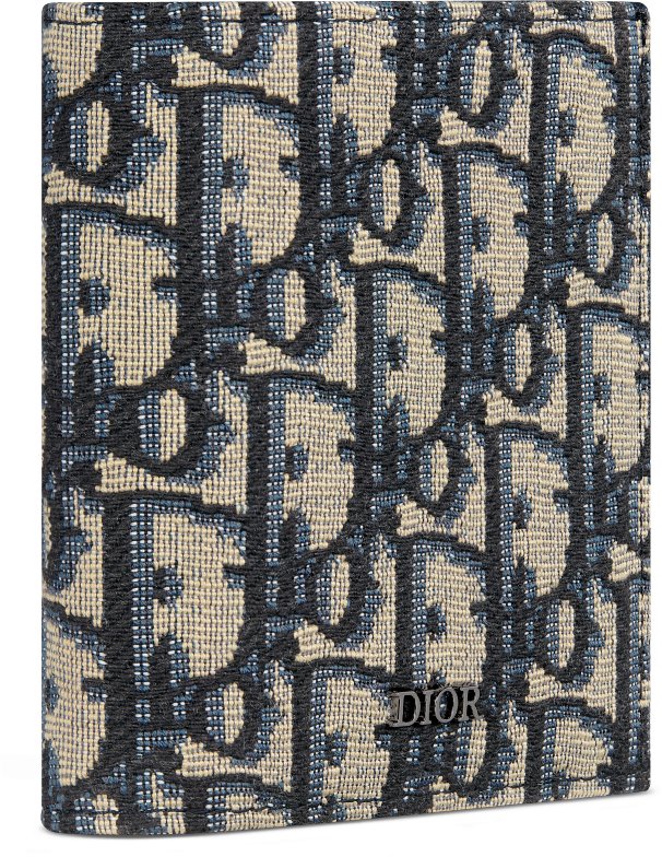 DIOR | バーティカル 2つ折りウォレット ディオール オブリーク ジャカード