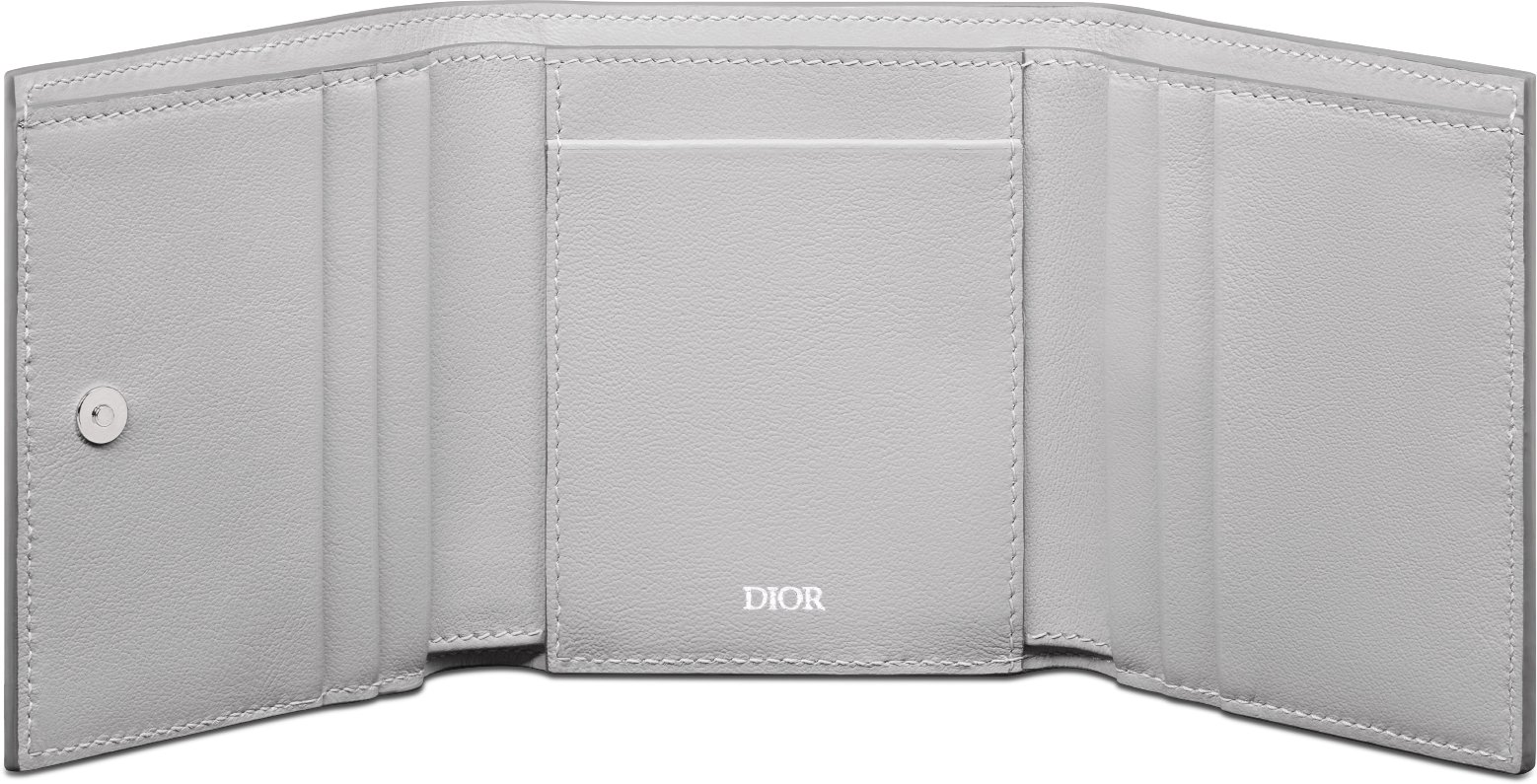 DIOR | 3つ折りウォレット CD Diamond コーティング コットンキャンバス