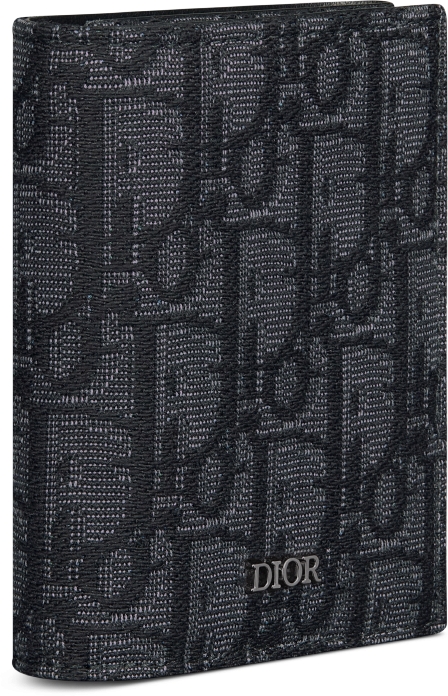 DIOR | 3つ折りウォレット ディオール オブリーク ジャカード 
