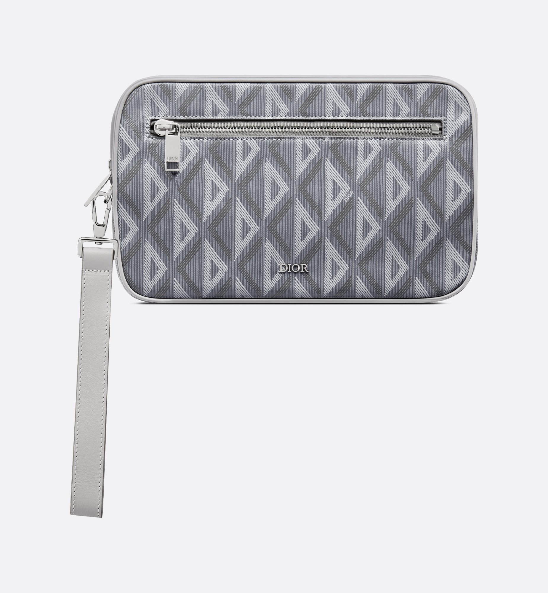 Vertical Bifold Wallet Dior Gray Coated Cotton Canvas with Vertical Bifold Wallet Dior Gray Coated Cotton Canvas with
