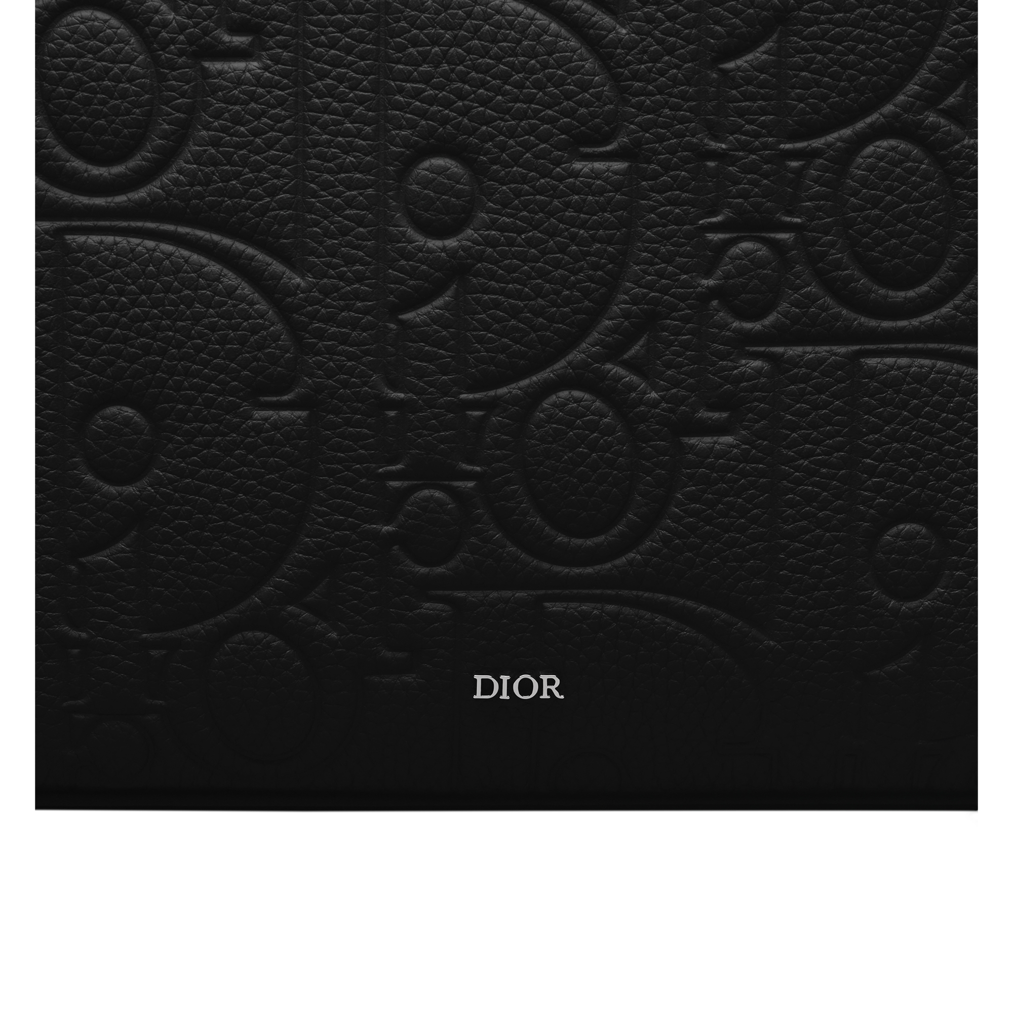 A5 Triangle Pouch Black Dior Gravity Leather E09