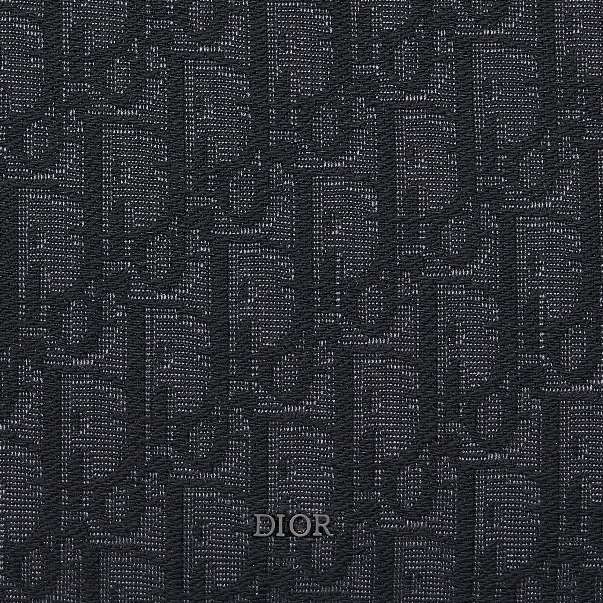 Dreieckige Pouch im A5-Format Dior Oblique Jacquard in Schwarz E09