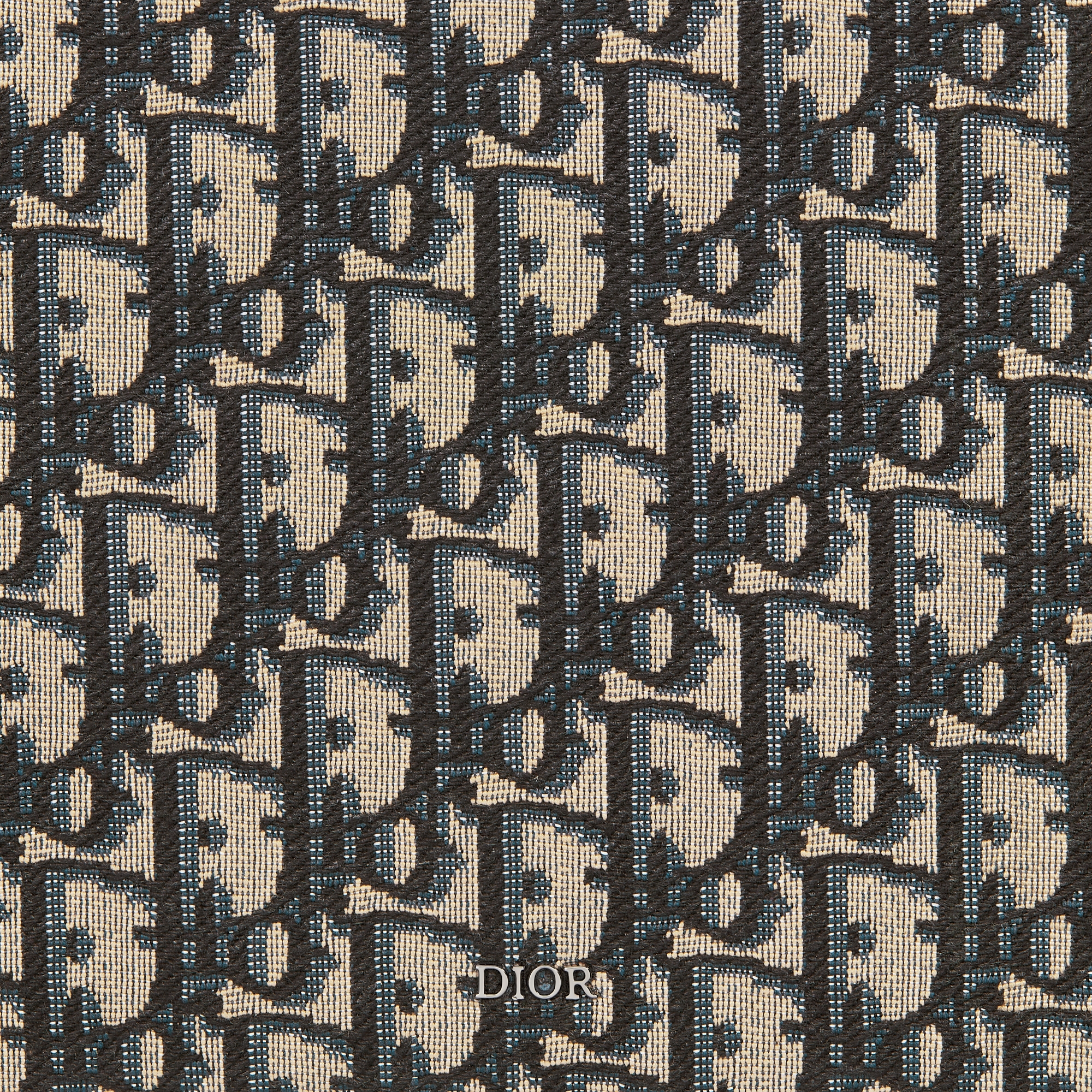 Pochette A5 Toile jacquard Dior Oblique beige et noir | DIOR