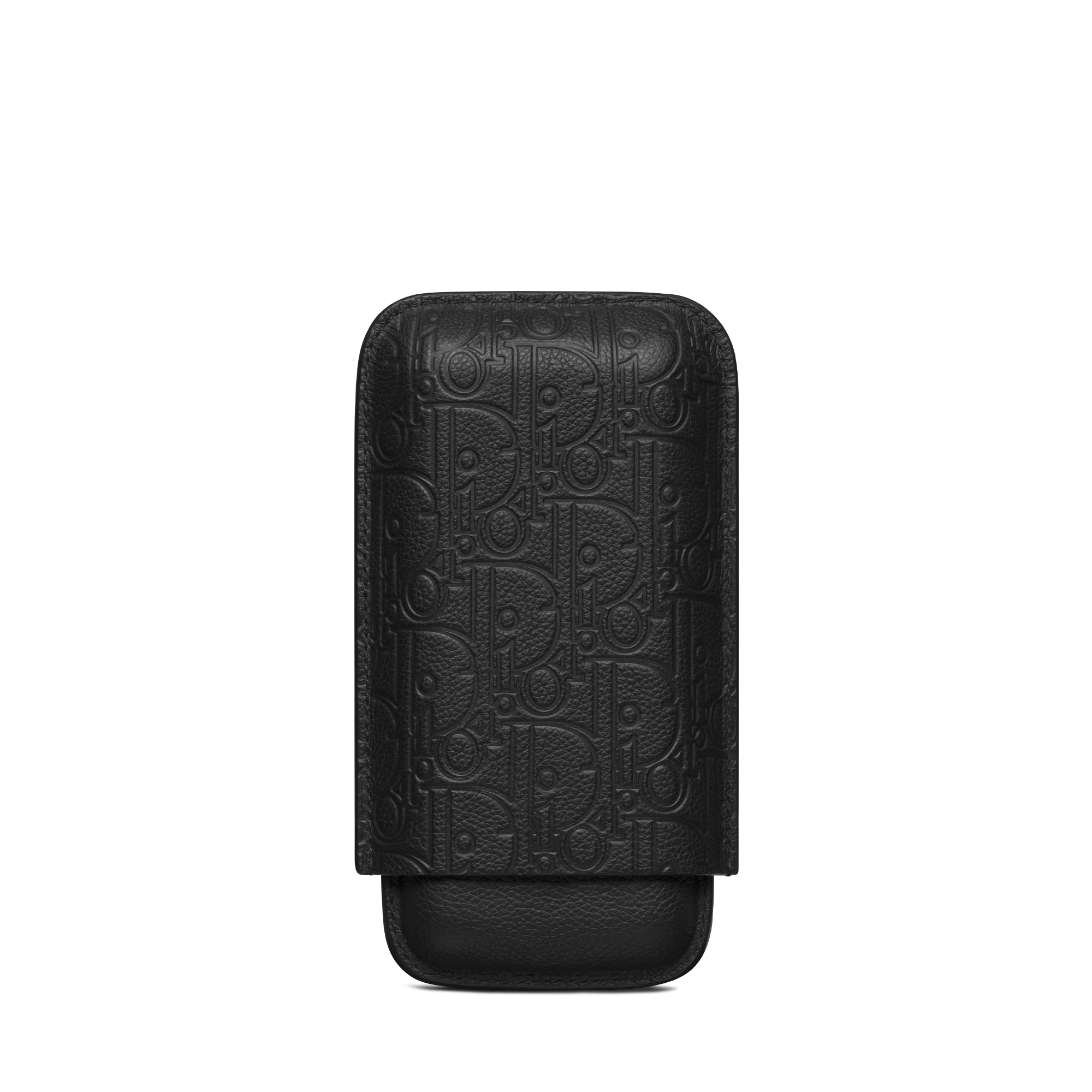 Cigar Case Black Dior Gravity Leather E08