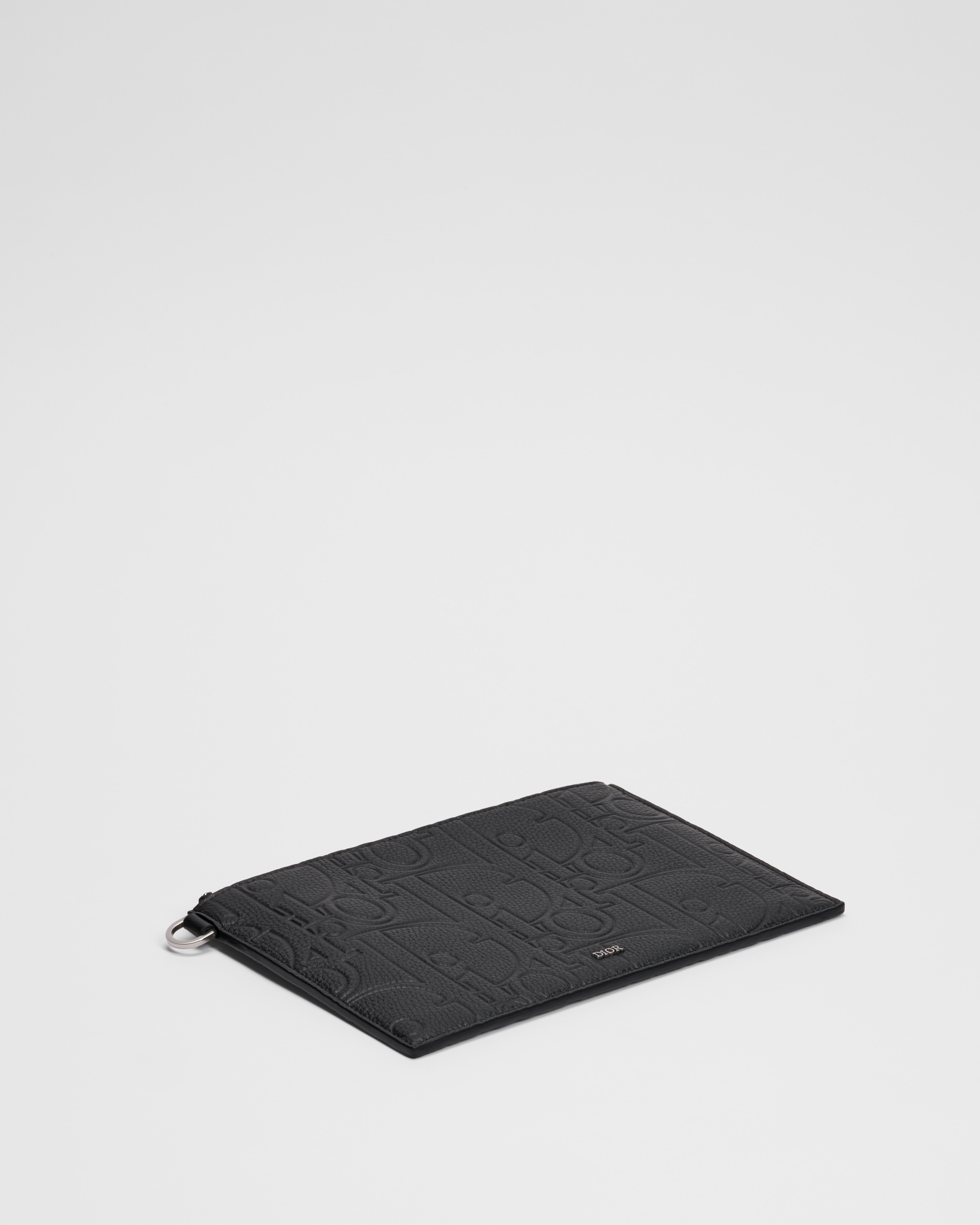 A5 小袋 黑色 Dior Gravity 皮革及黑色顆粒小牛皮 E03