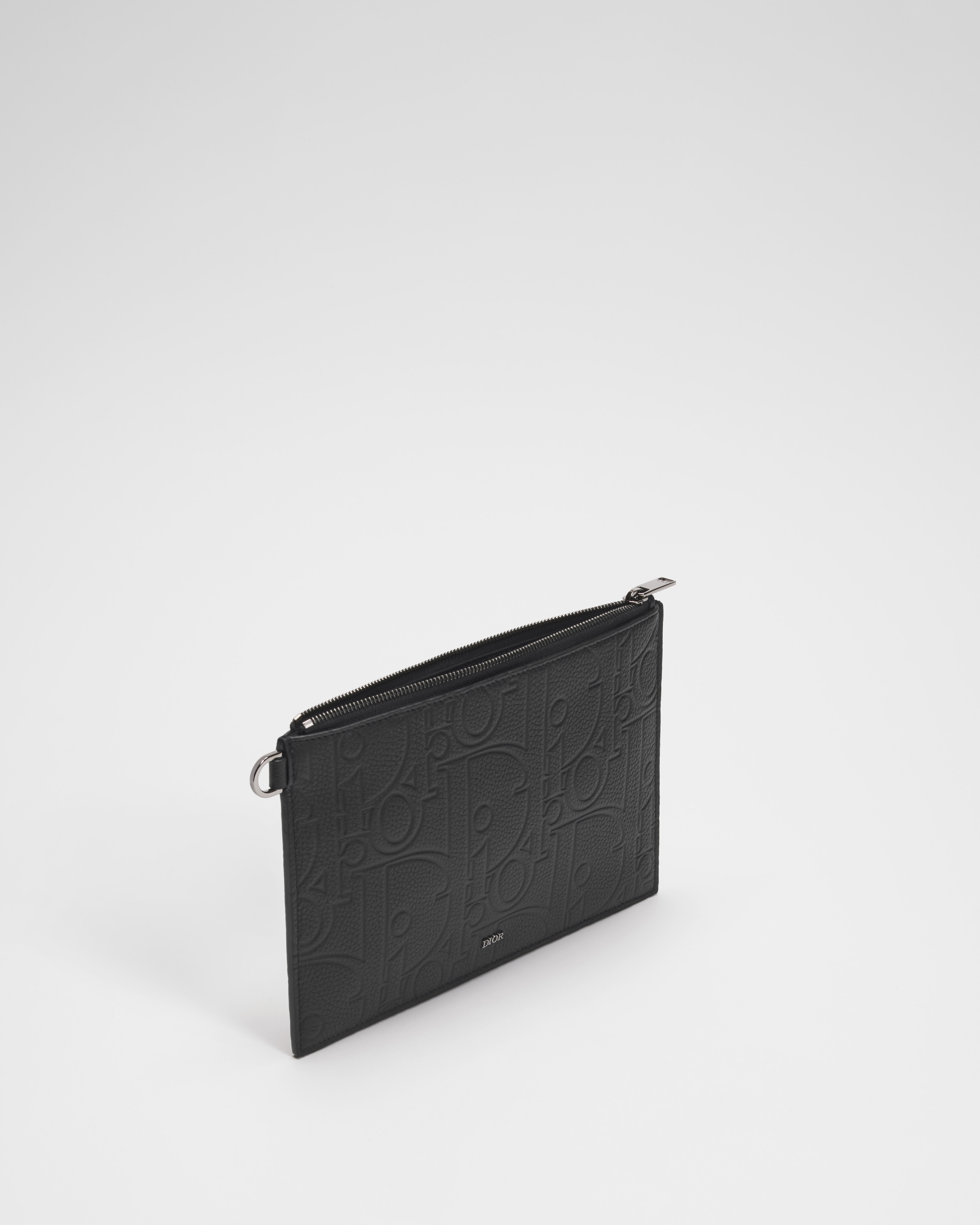 A5 小袋 黑色 Dior Gravity 皮革及黑色顆粒小牛皮 E06