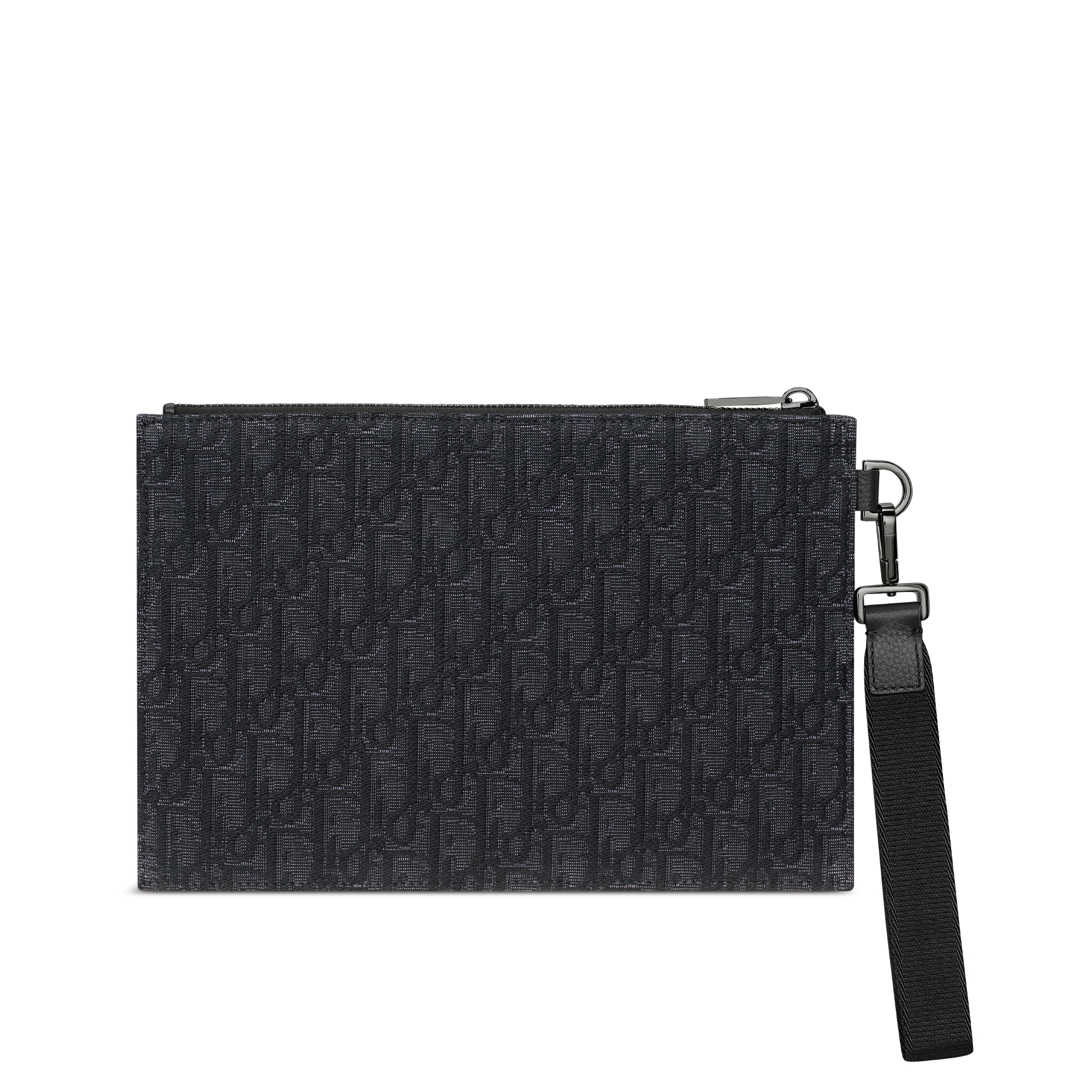 A5-pouch Zwarte Dior Oblique-jacquard E08