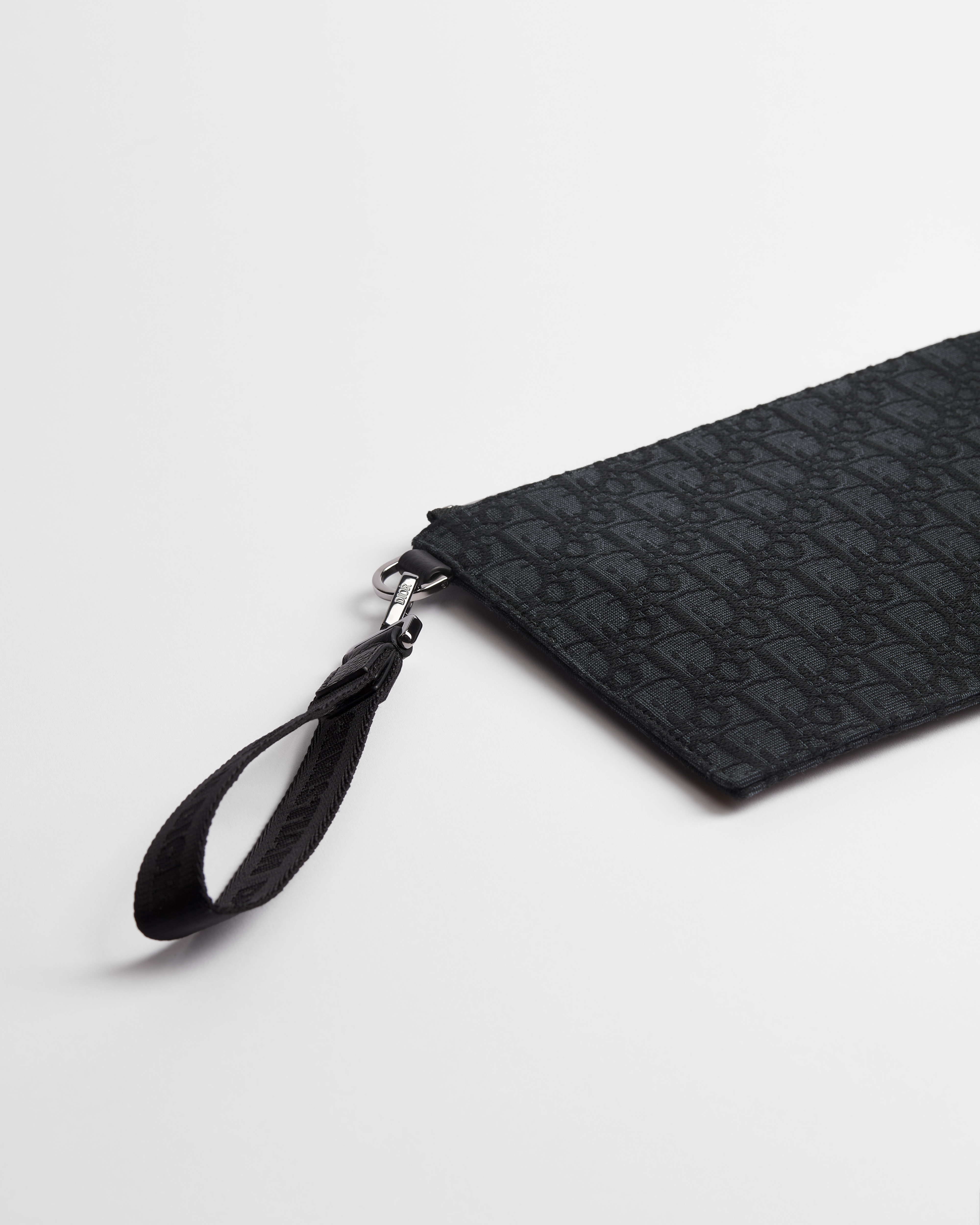 A5-pouch Zwarte Dior Oblique-jacquard E09