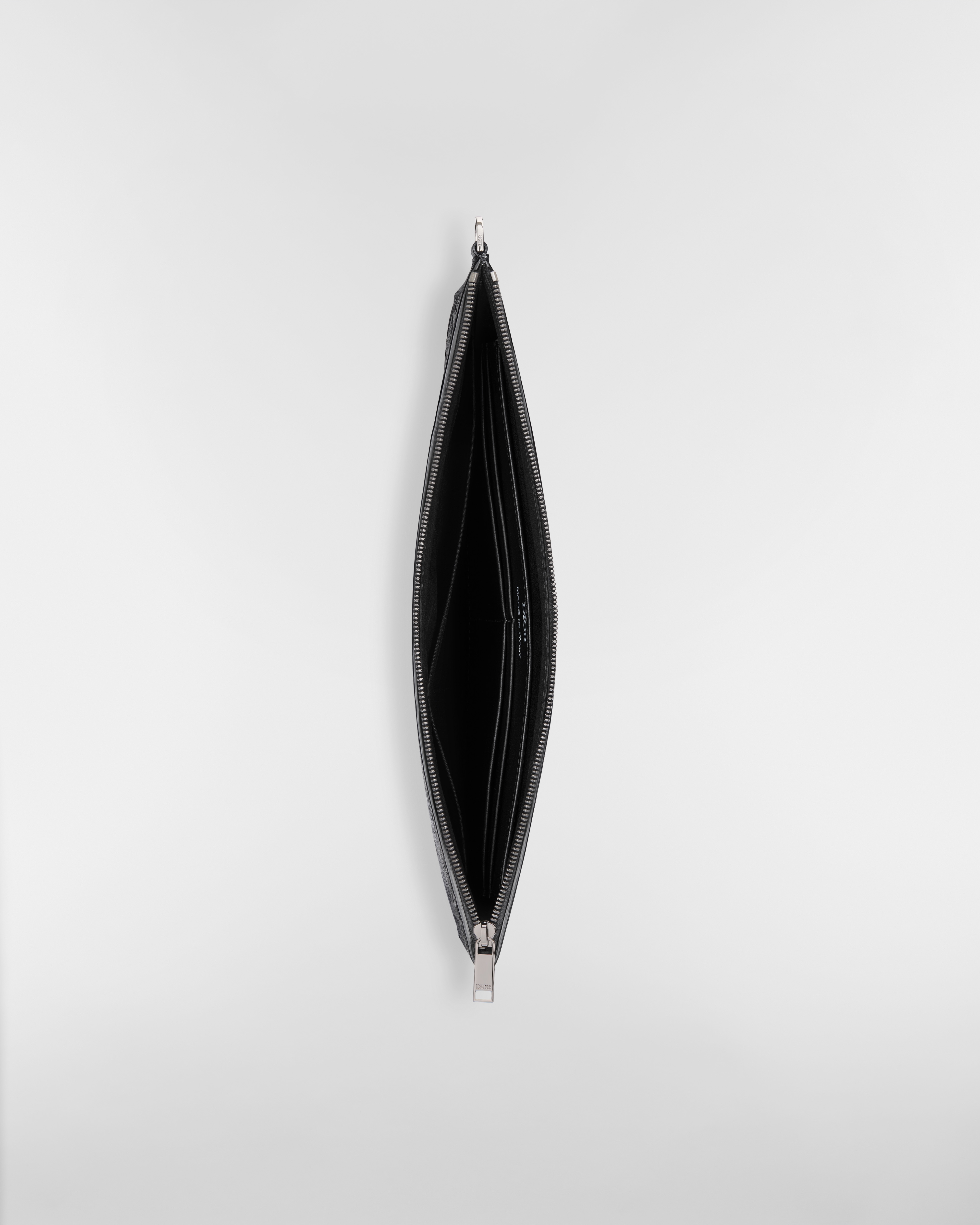 A4 小袋 黑色 Dior Gravity 皮革及黑色顆粒小牛皮 E06