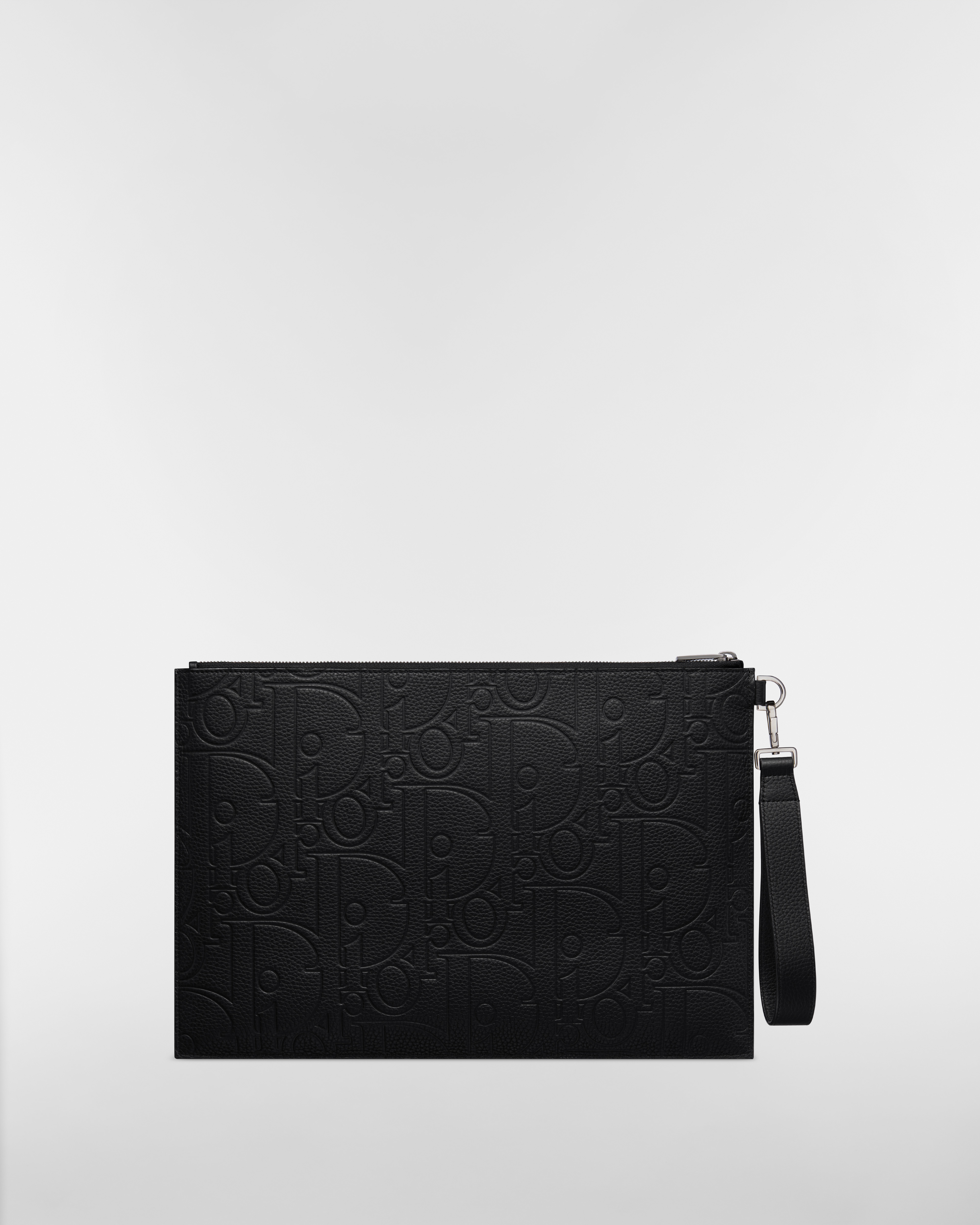 A4 小袋 黑色 Dior Gravity 皮革及黑色顆粒小牛皮 E08