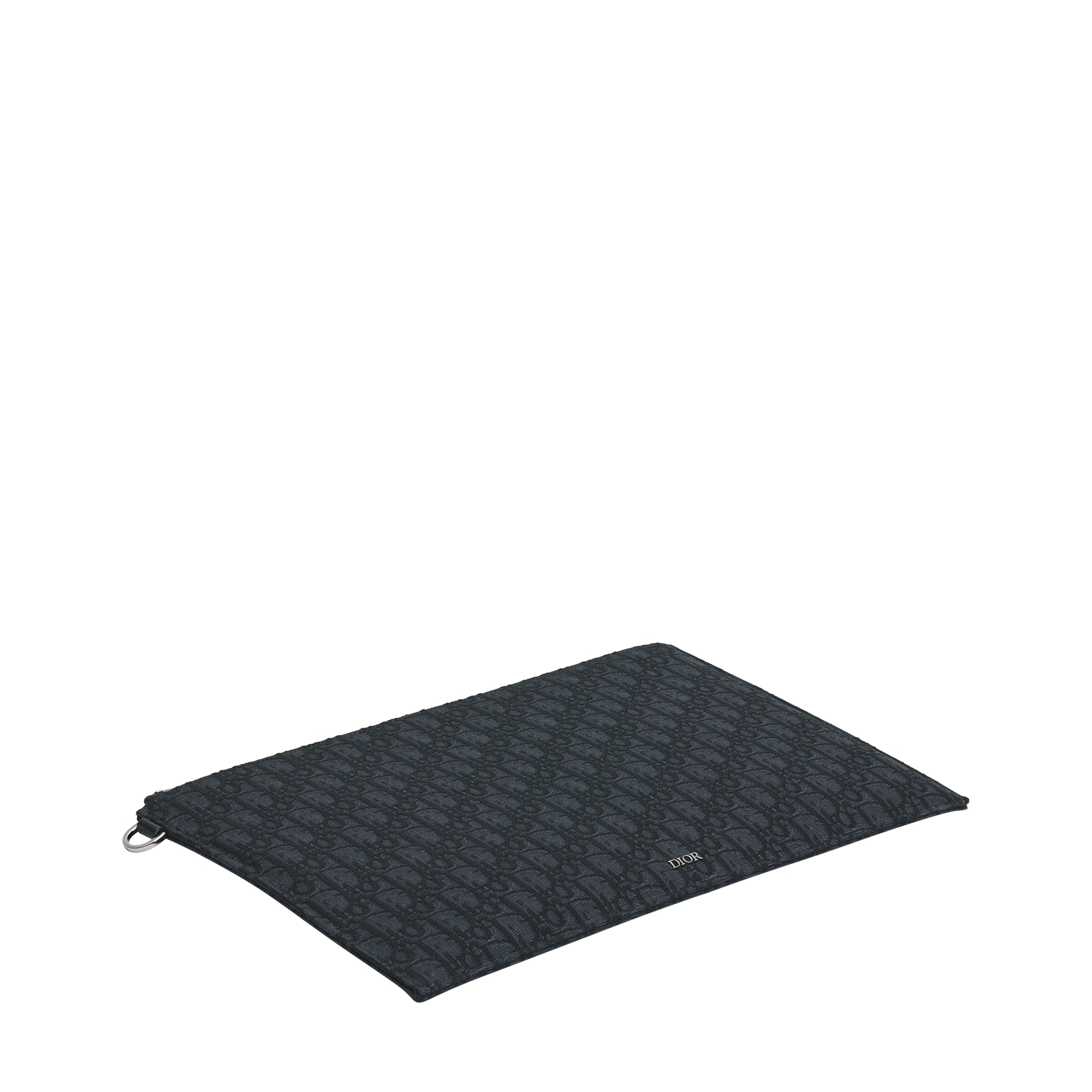 A4 Pouch Black Dior Oblique Jacquard E03