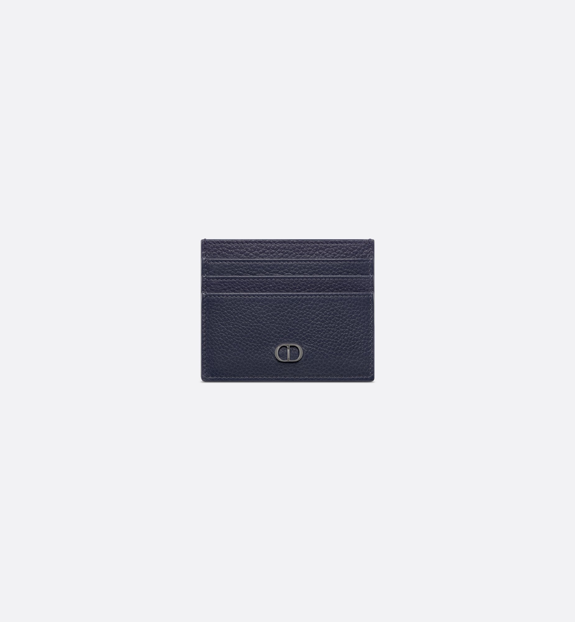 CD Icon Card Holder Black Grained Calfskin | DIOR CD Icon Card Holder Black Grained Calfskin | DIOR