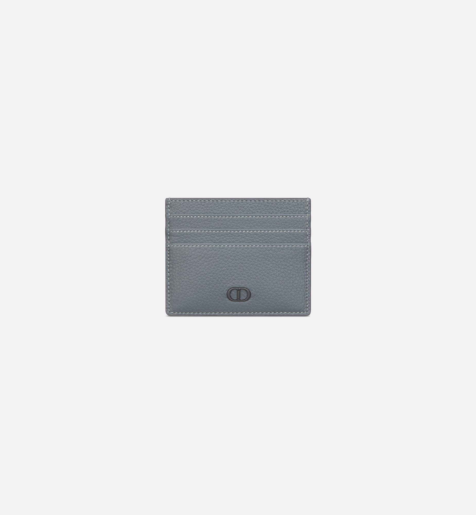 CD Icon Card Holder Black Grained Calfskin | DIOR CD Icon Card Holder Black Grained Calfskin | DIOR