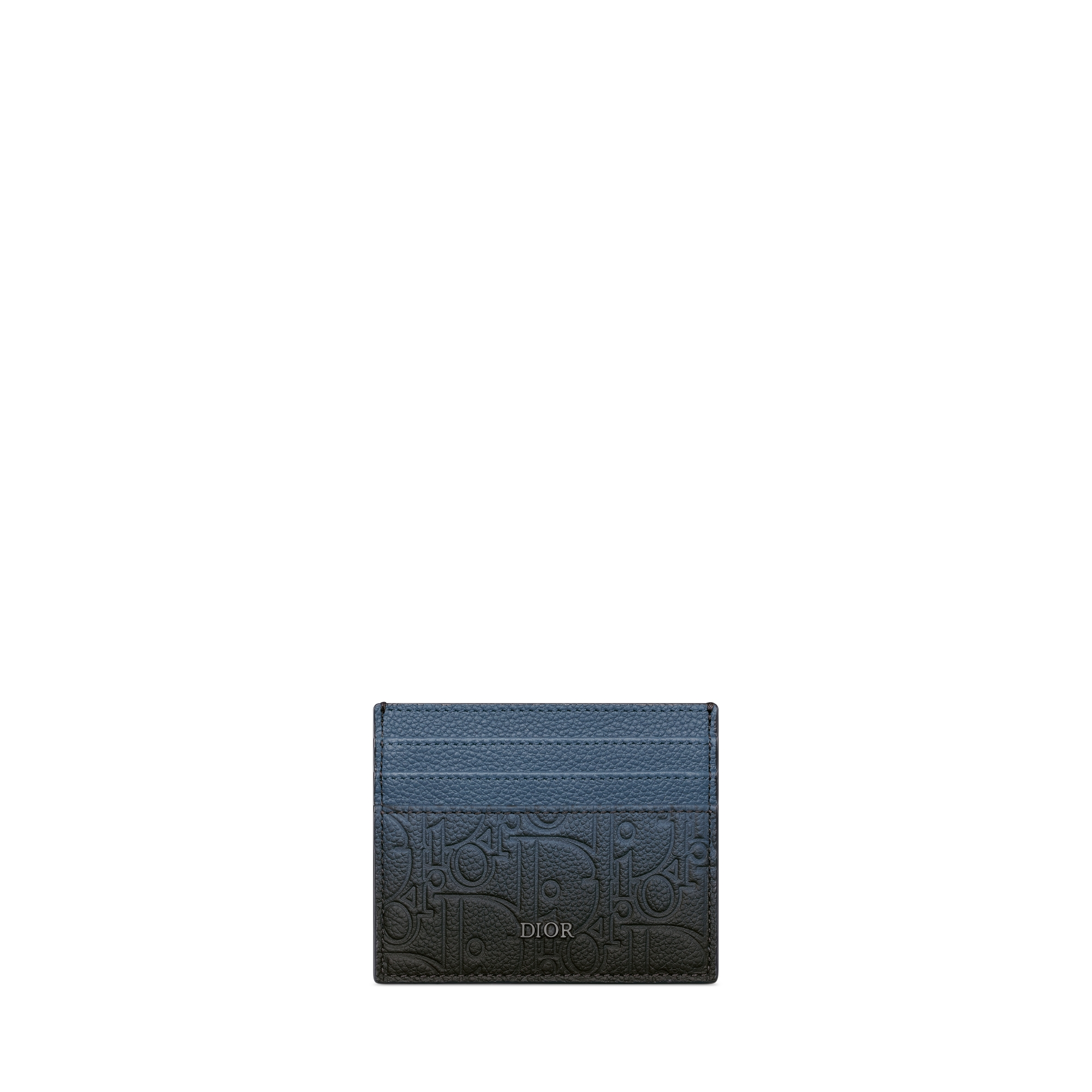 Card Holder Blue-Black Gradient Dior Gravity Leather E01