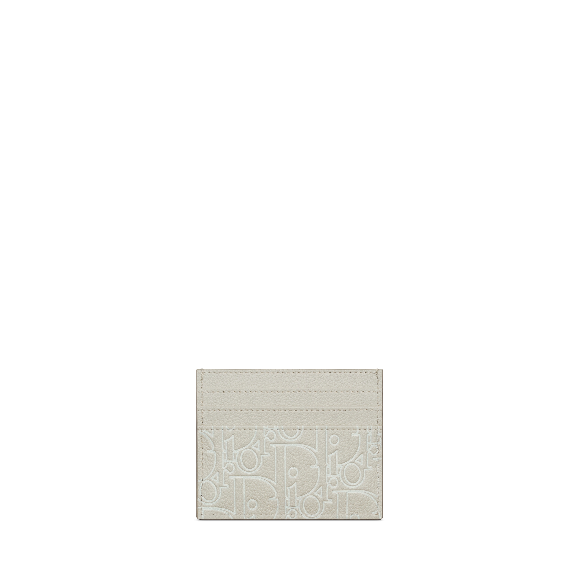 Card Holder Beige Dior Gravity Outline Leather E08