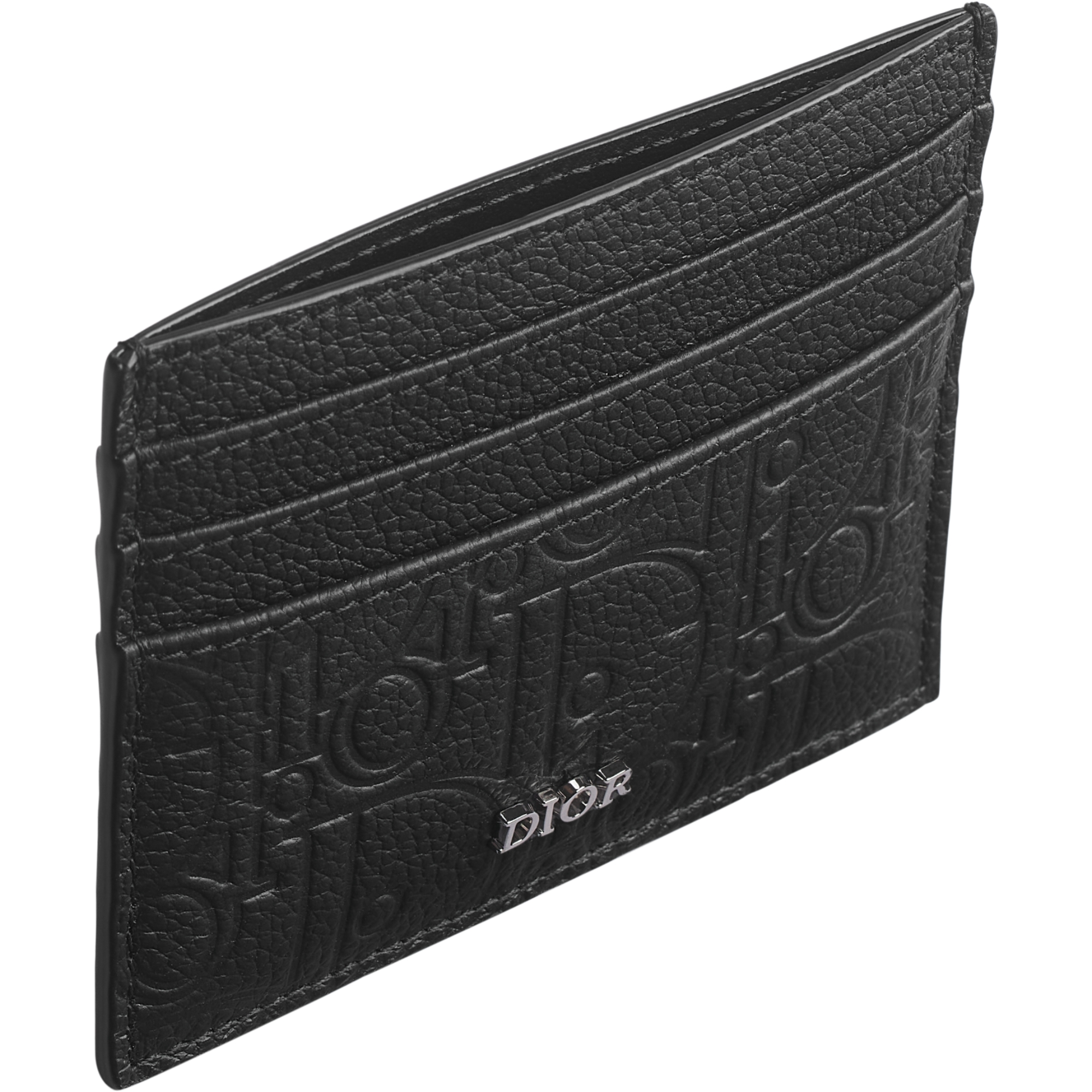 Card Holder Black Dior Gravity Leather E06