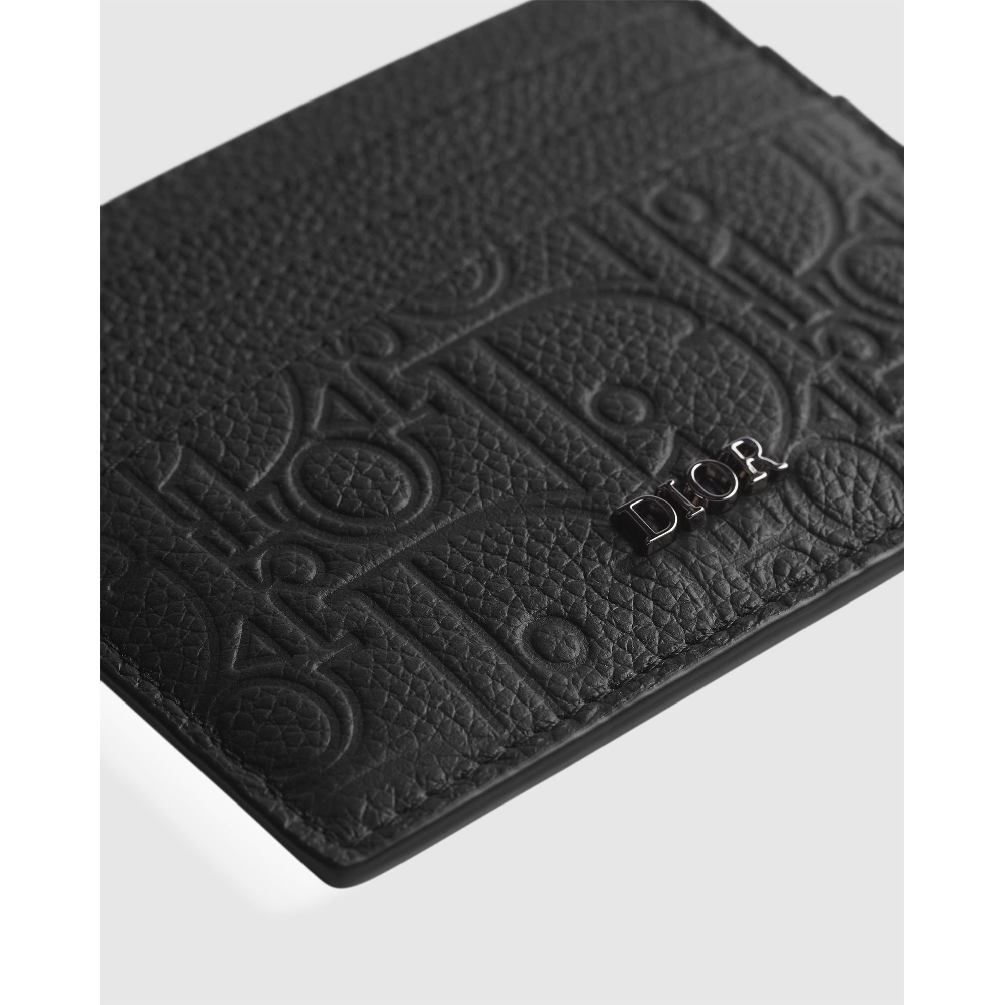 Card Holder Black Dior Gravity Leather E09