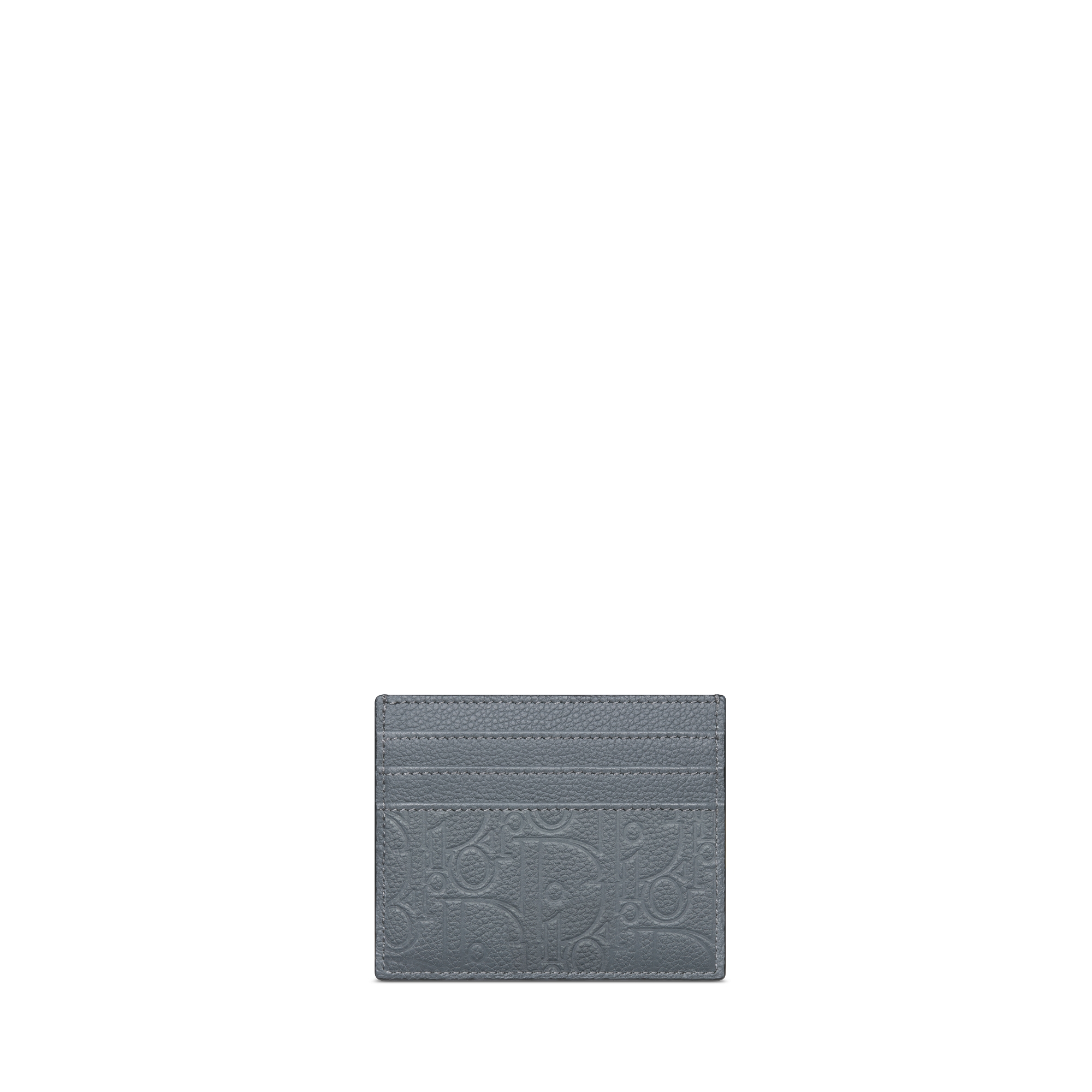 Porte-cartes Cuir Dior Gravity gris foncé E08