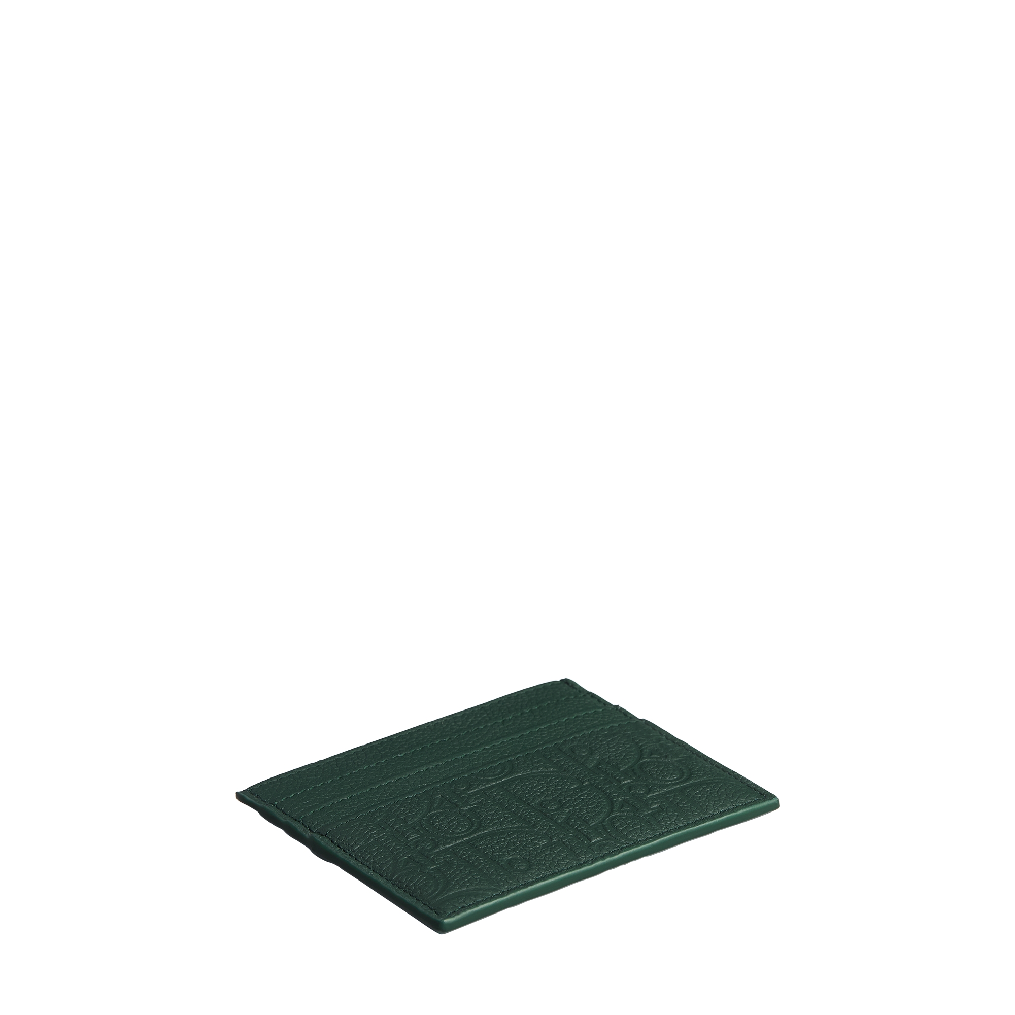 Card Holder Deep Green Dior Gravity Leather E03