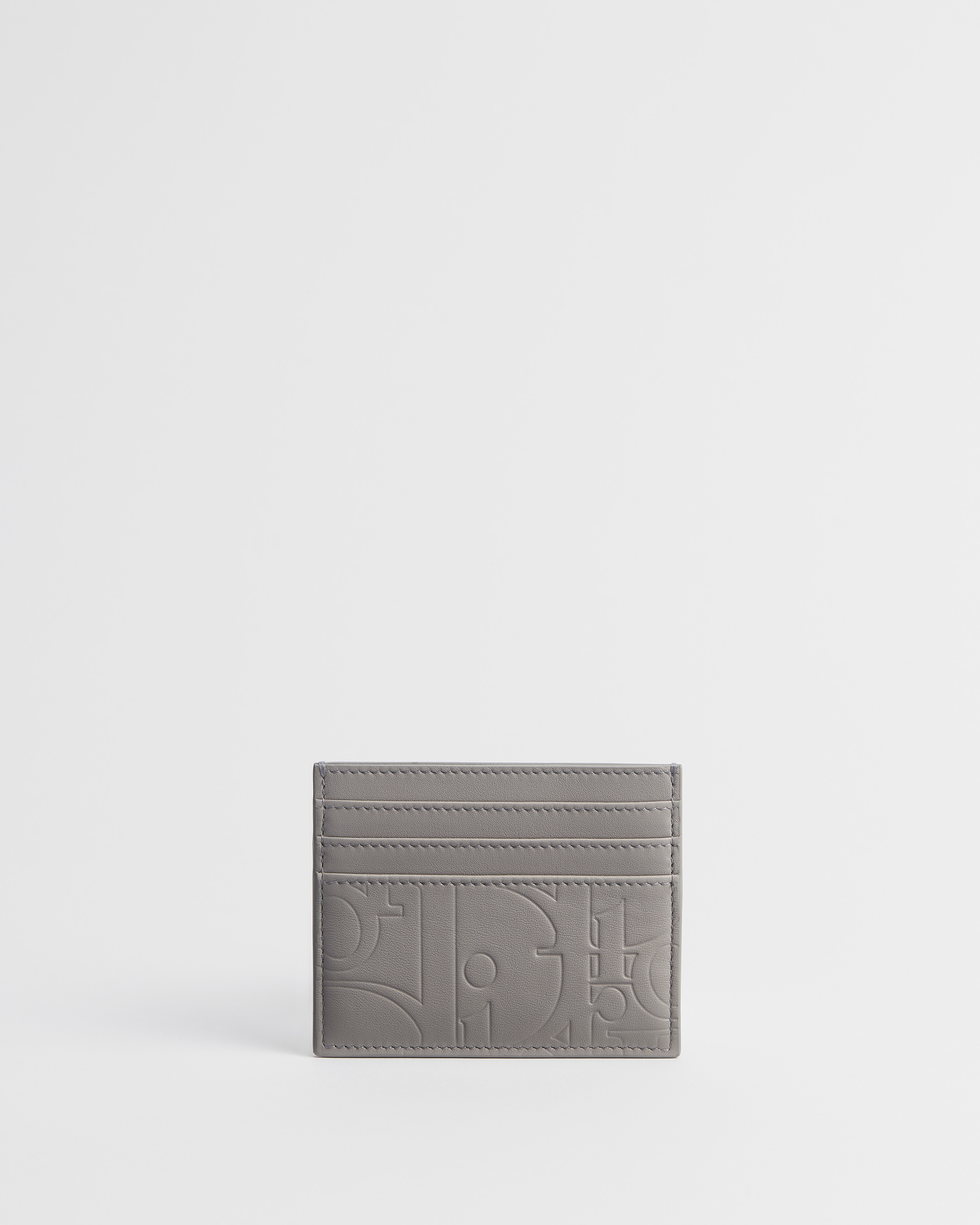 卡片套 Trianon 灰色 Dior Gravity 光滑皮革 E01