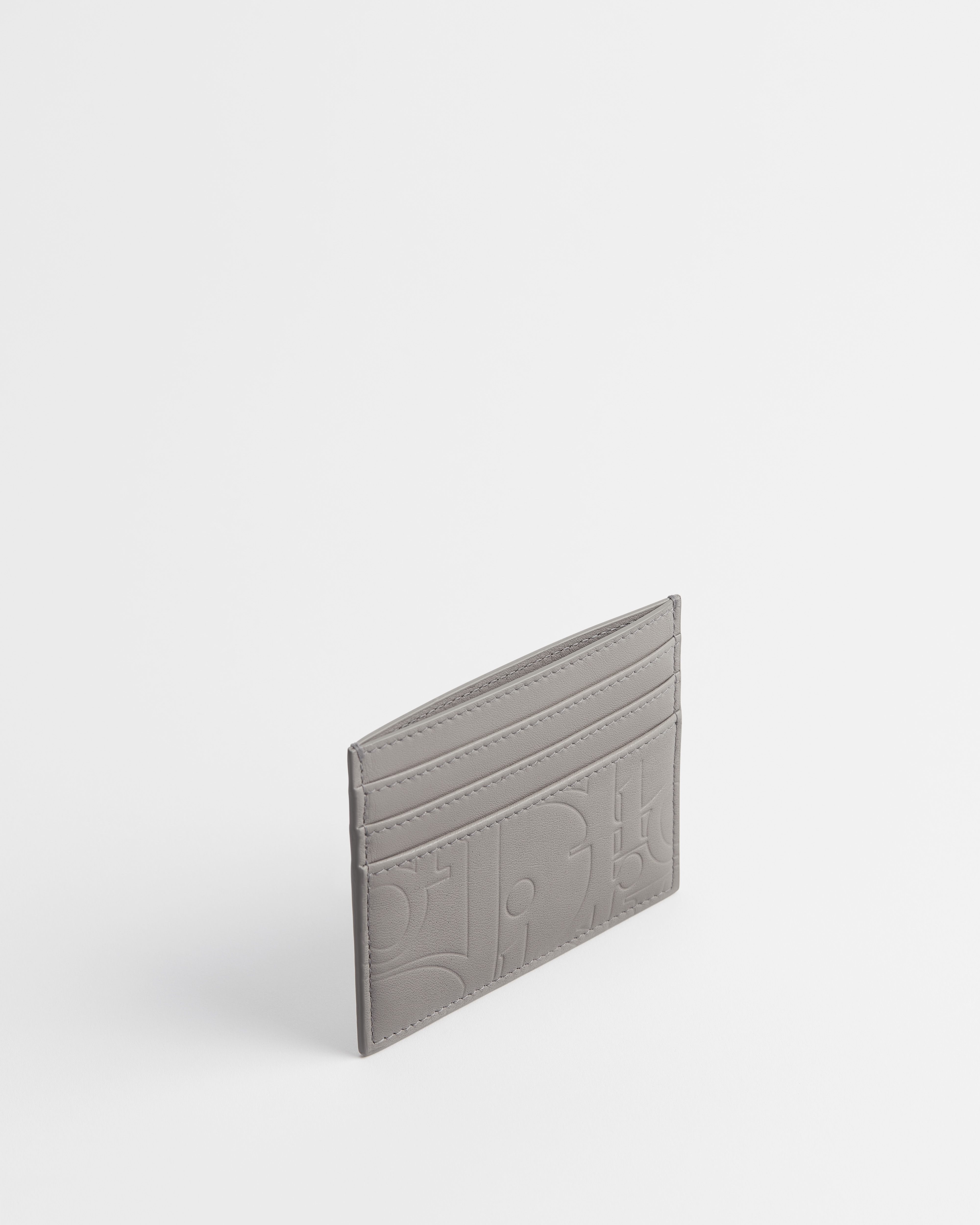 卡片套 Trianon 灰色 Dior Gravity 光滑皮革 E06