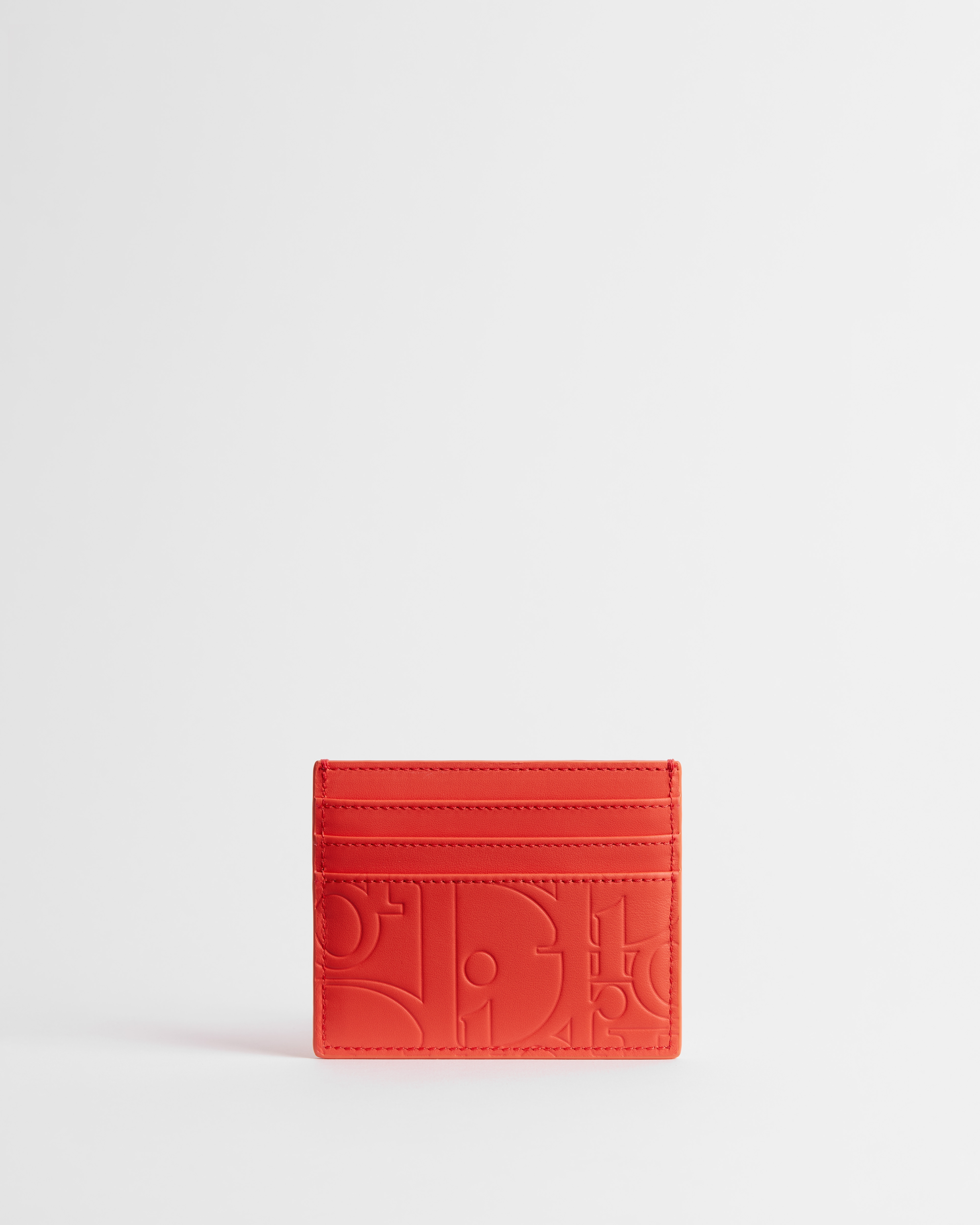 卡片套 橙色 Dior Gravity 光滑皮革 E01