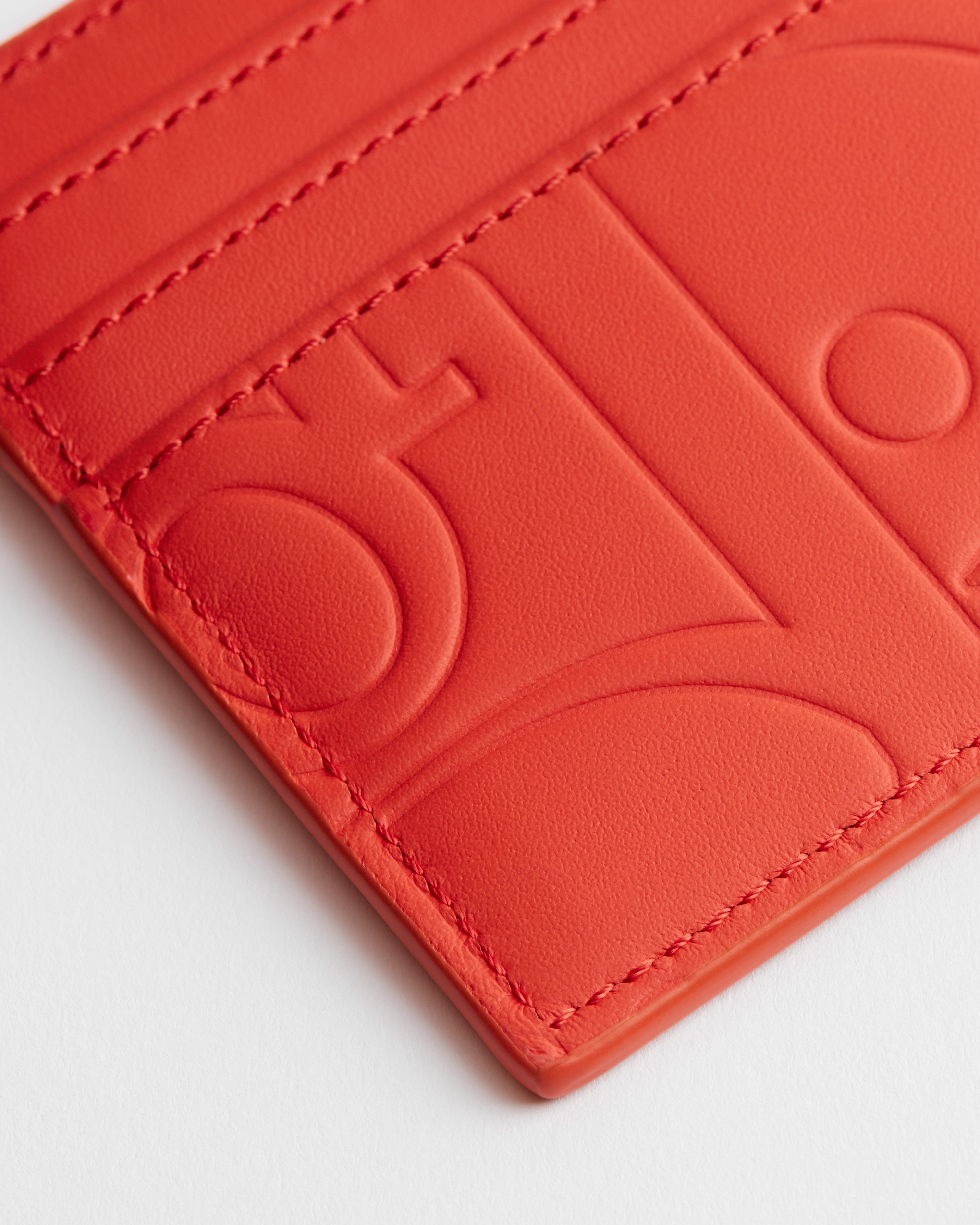 Tarjetero Piel lisa Dior Gravity naranja E09